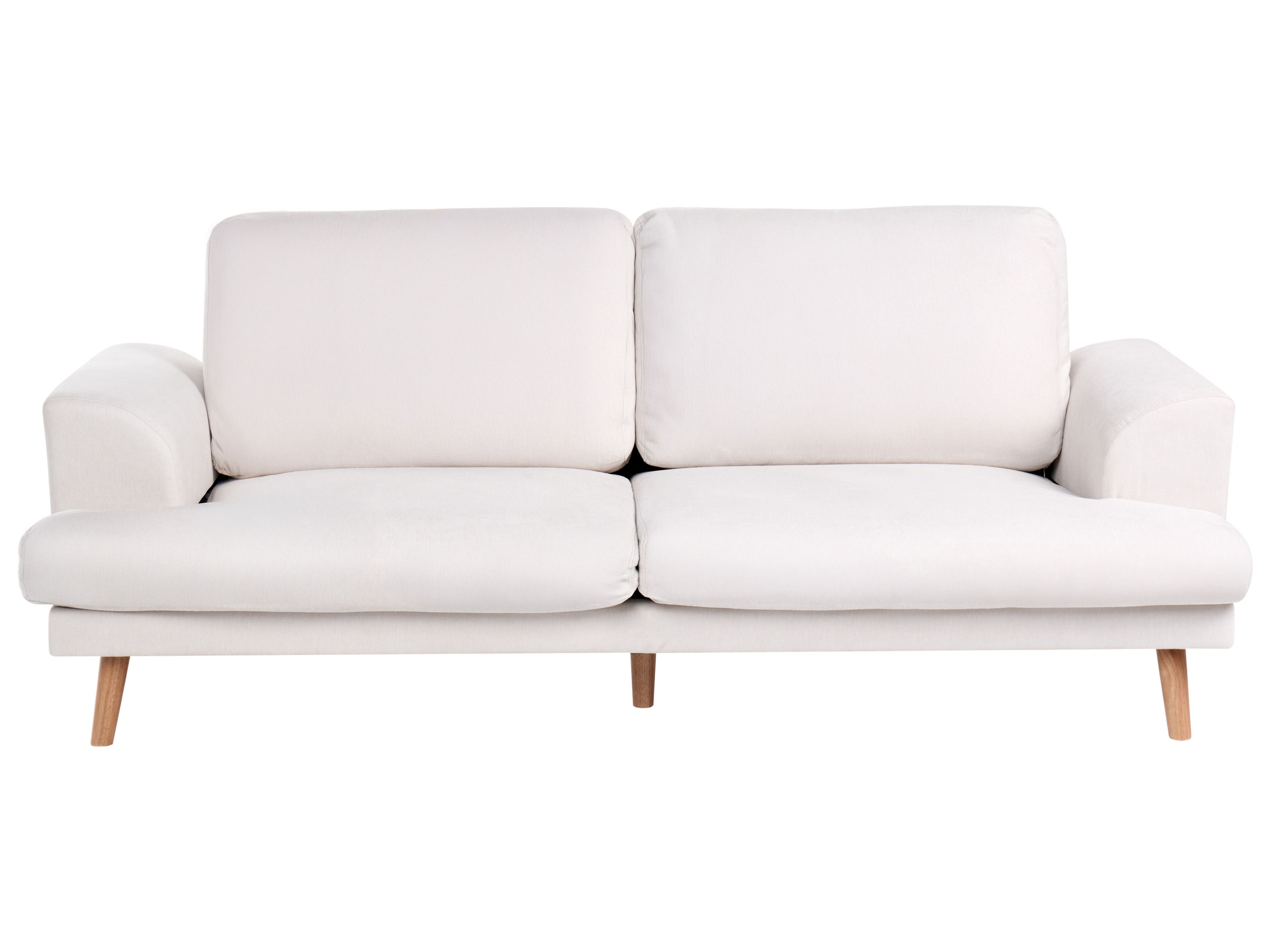 Sofa 3 Seater KILDAL Fabric Light Beige