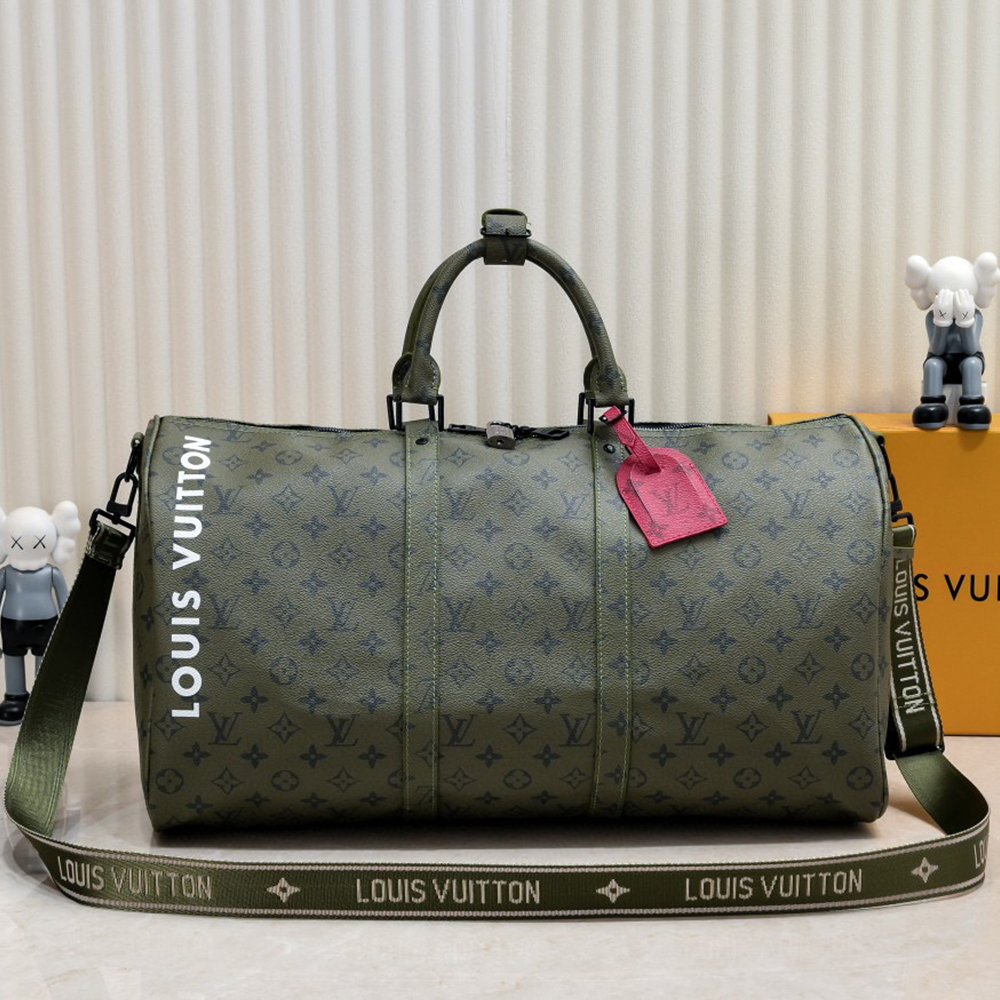 Louis Vuitton Military Green Kepall45 Travel Bag1:1High-quality replica