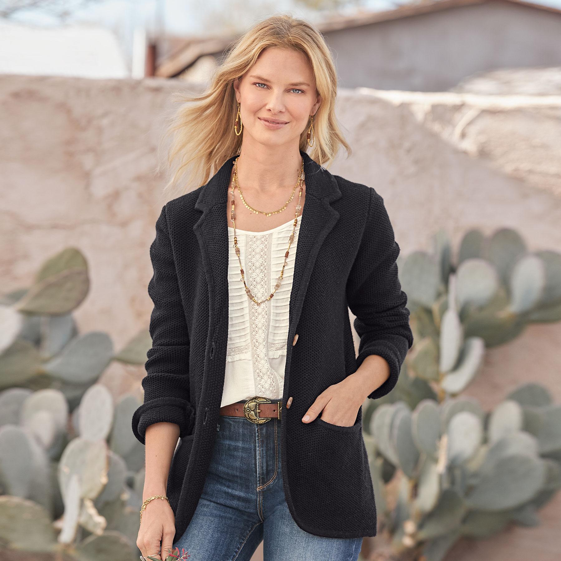 Ivy League Sweater Blazer, Petite - Sundance Clothing