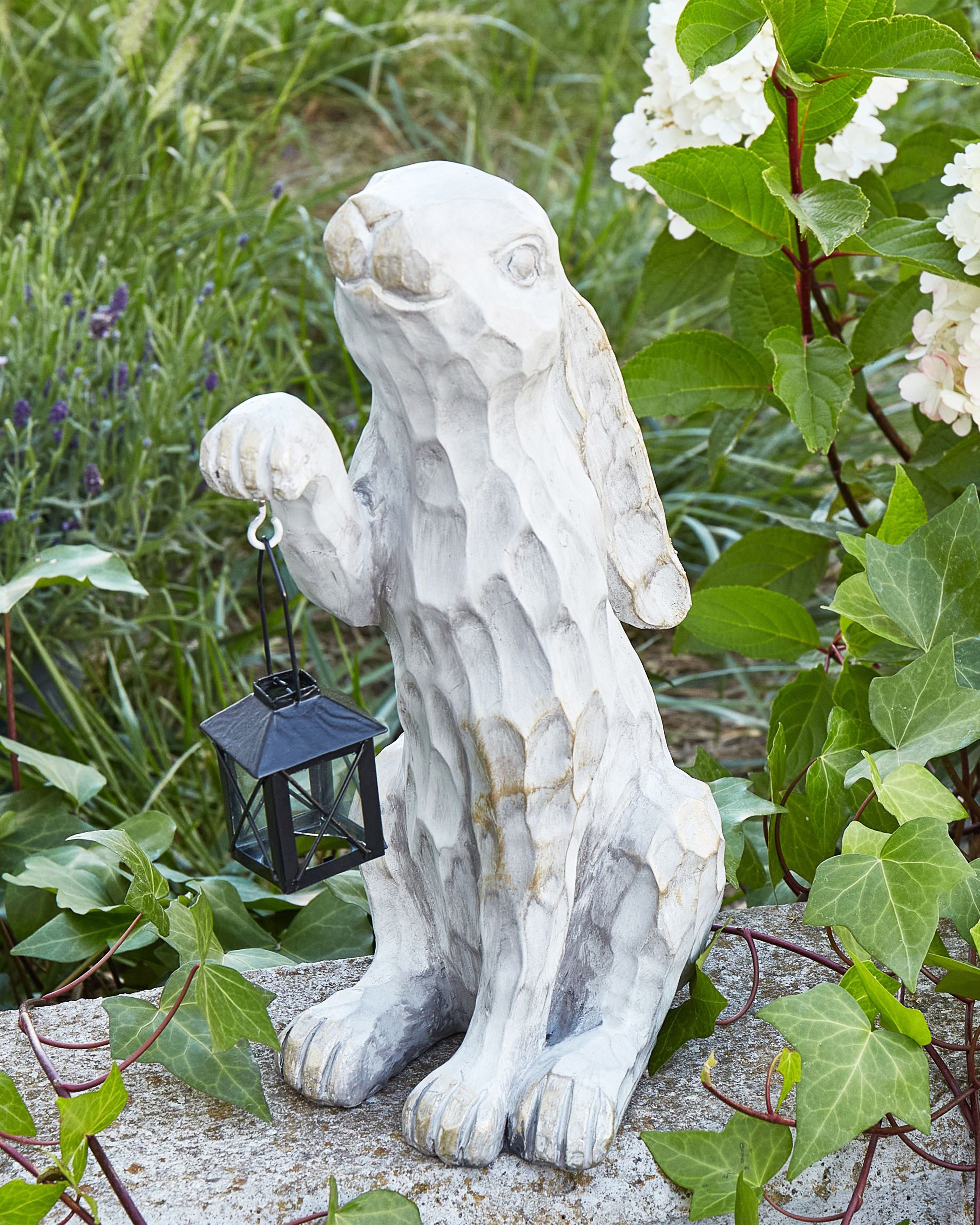 Garden Figurine GERLAND Rabbit Off-White