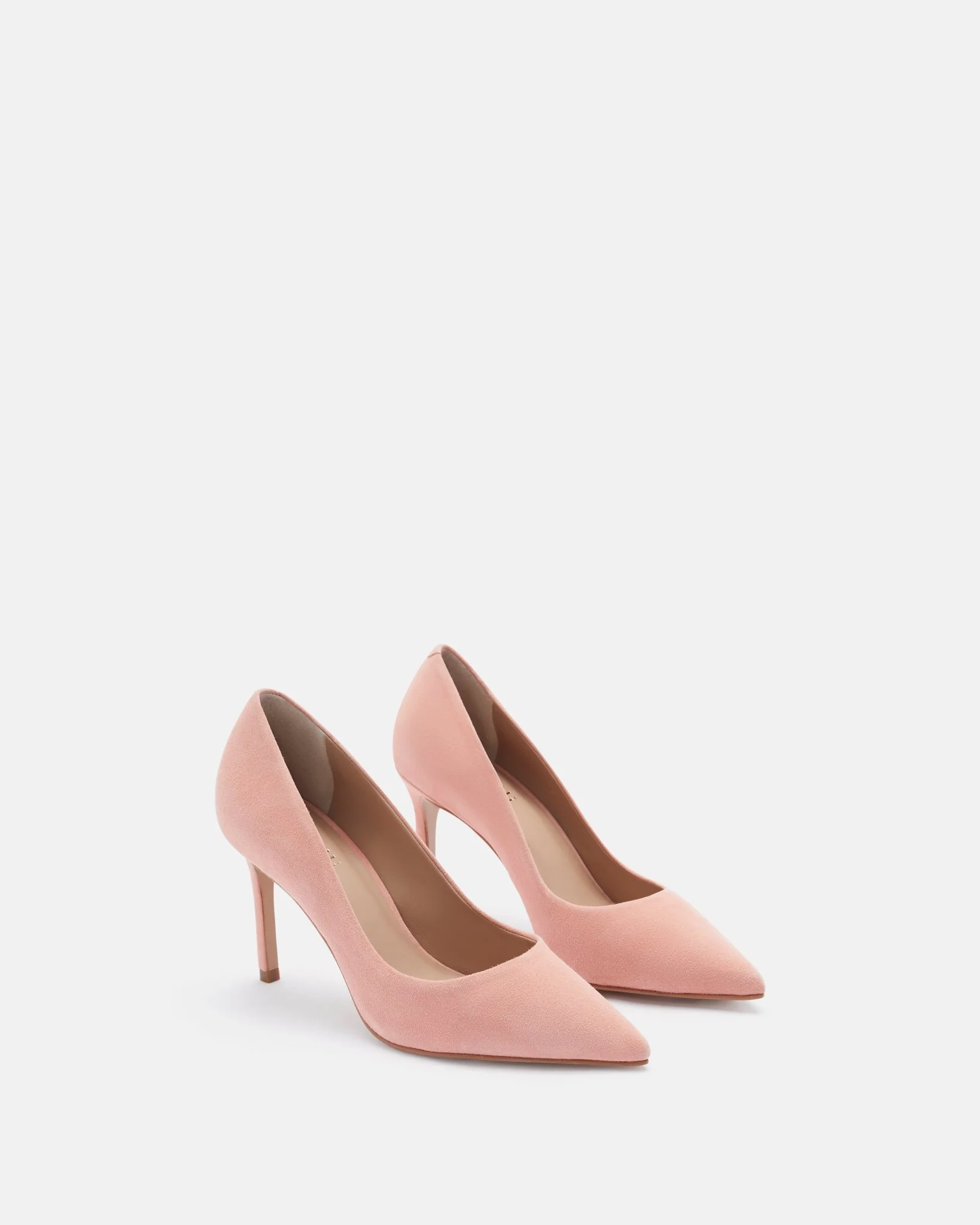 ESCARPINS KAROLINA/VEL - En cuir velours pêche