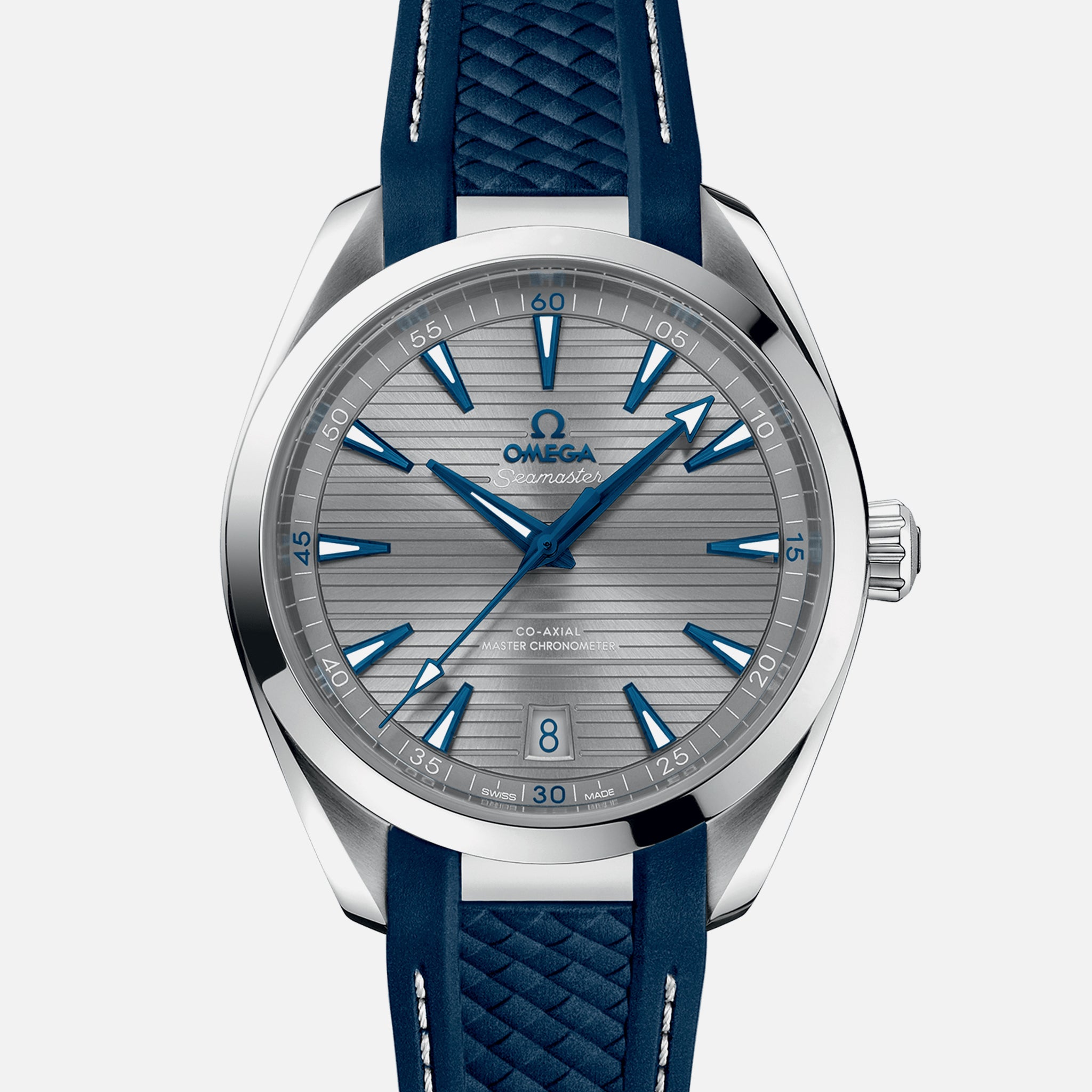 Seamaster Aqua Terra 150M Co-Axial Master Chronometer 41mm Grey Dial On Rubber Strap(1:1 replica) - Top club