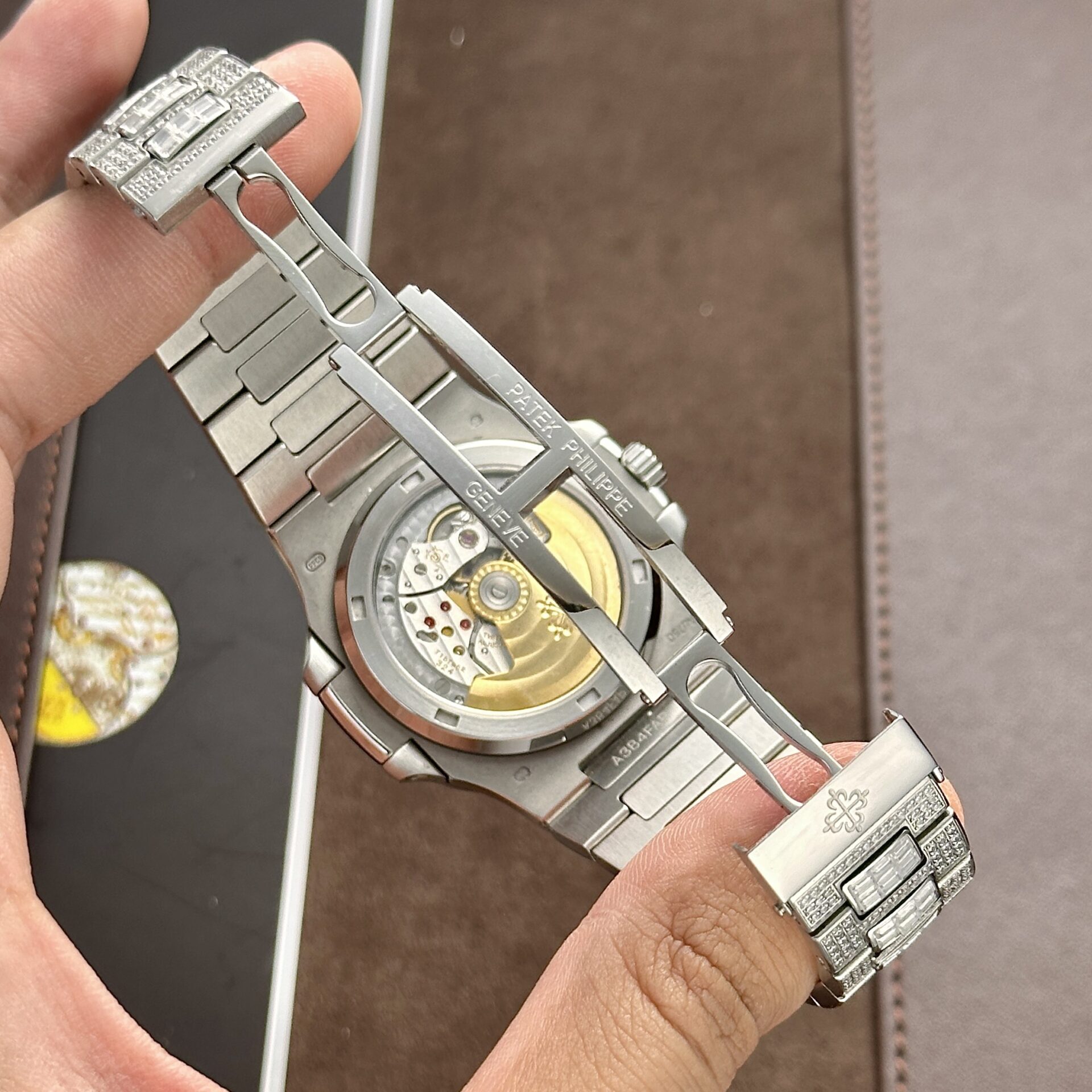 Patek Philippe Replica 1:1 Watch Nautilus 5719 Swiss Movement Full Diamond 40mm - Top club