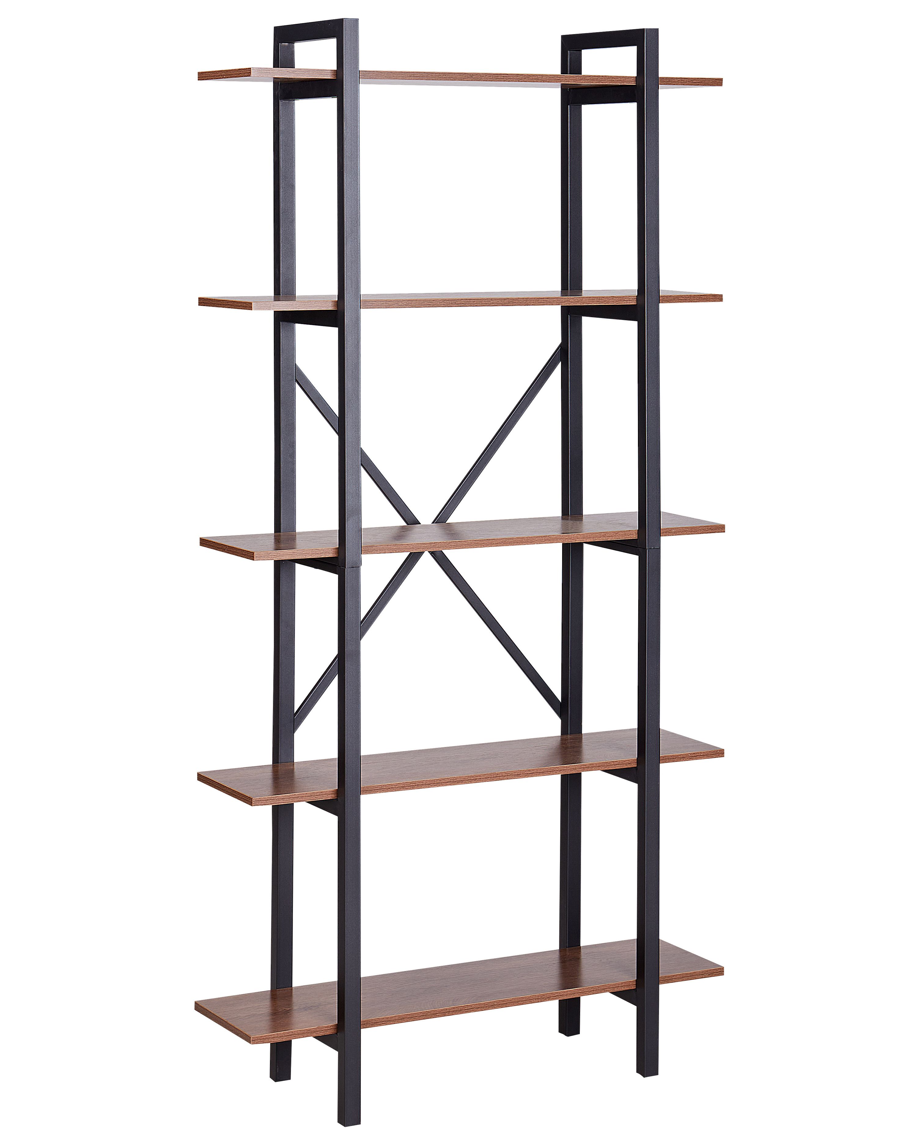 5 Tier Shelving Unit DARBY 180 cm Dark Brown