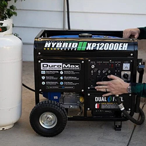 DuroMax Dual Fuel Generator 12,000W Gas/Propane, 457cc 4-Stroke Engine - XP12000EH - Image 4 DuroMax Dual Fuel Generator 12,000W Gas/Propane, 457cc 4-Stroke Engine - XP12000EH - Image 4