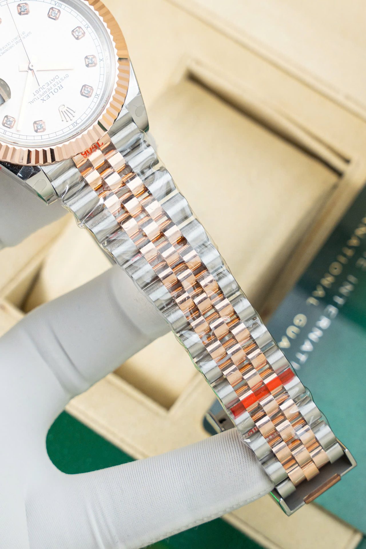 Rolex Copies Watch DateJust 126331 Dial Sundust Custom Gold Wrapped GM Factory 41mm - Top club