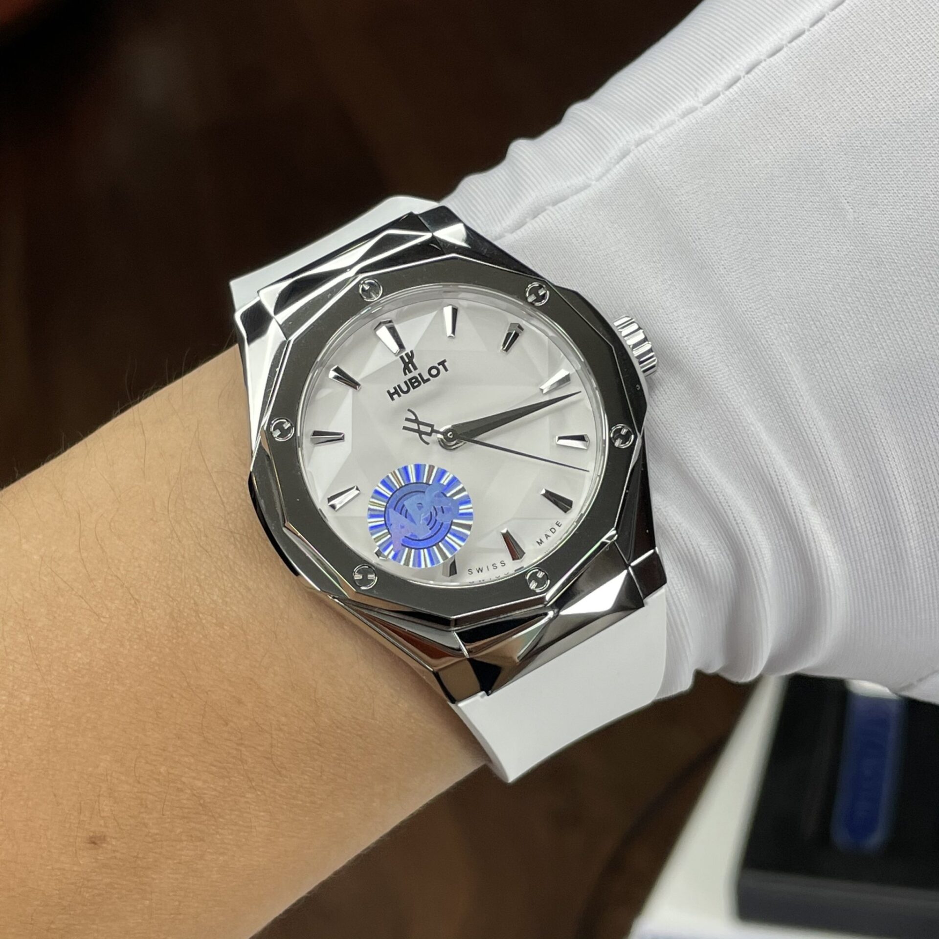 Hublot Replica 1:1 Watch Orlinski Titanium White Rubber Strap APS 40mm - Top club