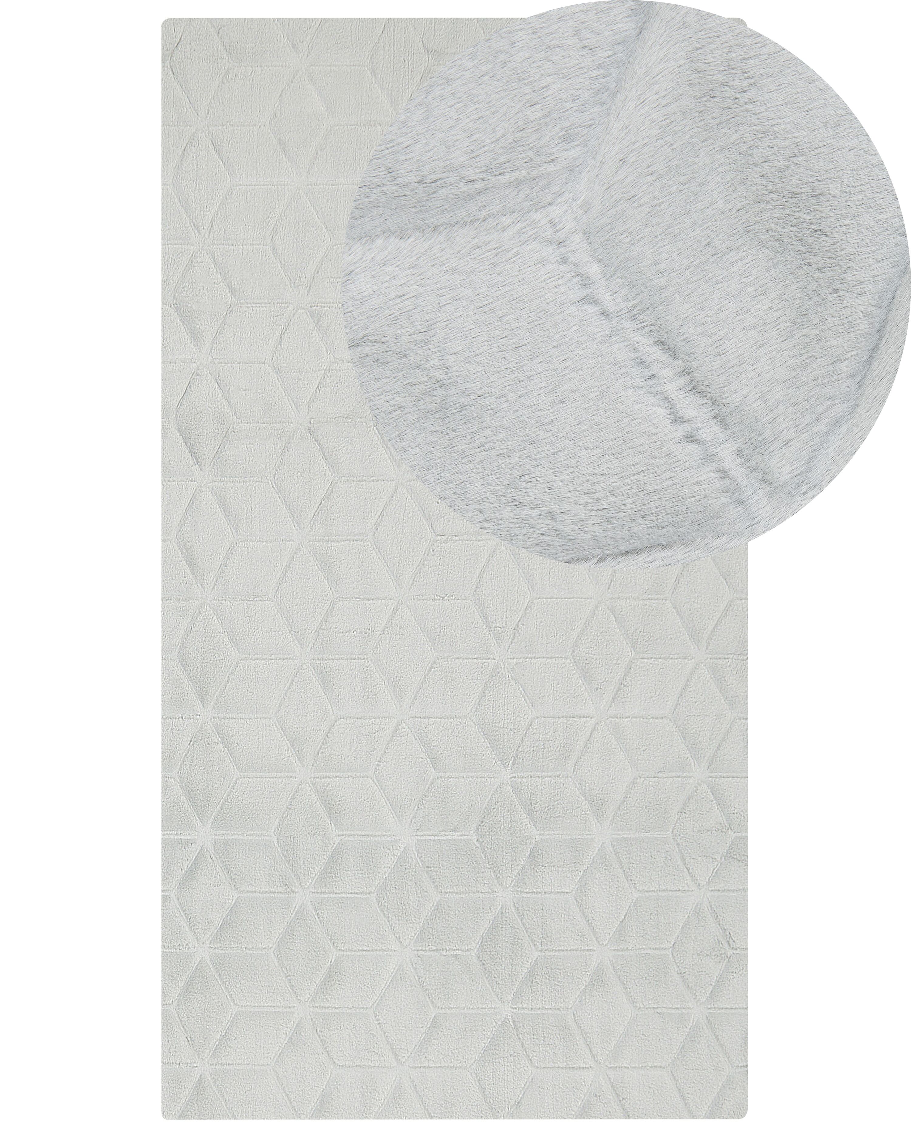 Faux Fur Rug THATTA Light Grey 80 x 150 cm