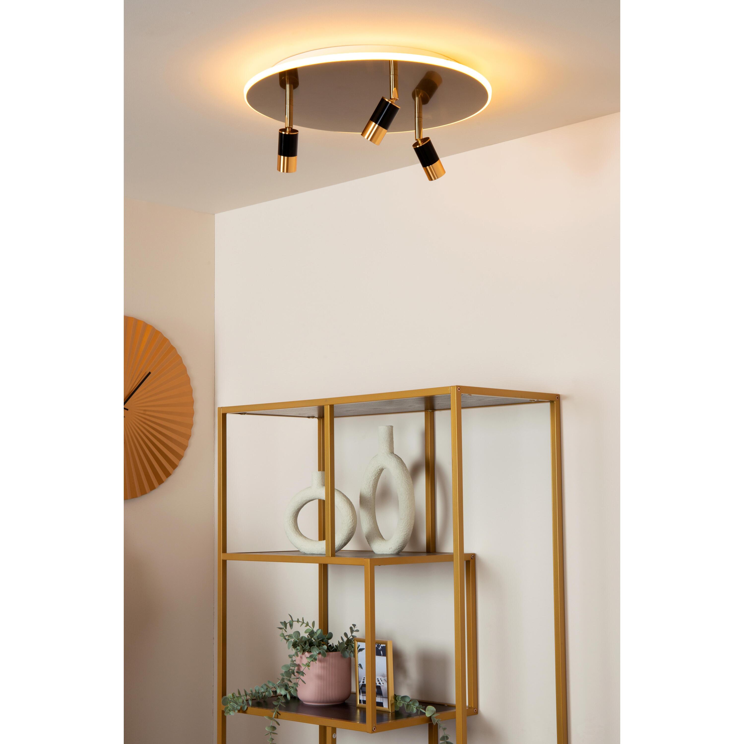 Jubel 3 plafondlamp LED Ø48 goud