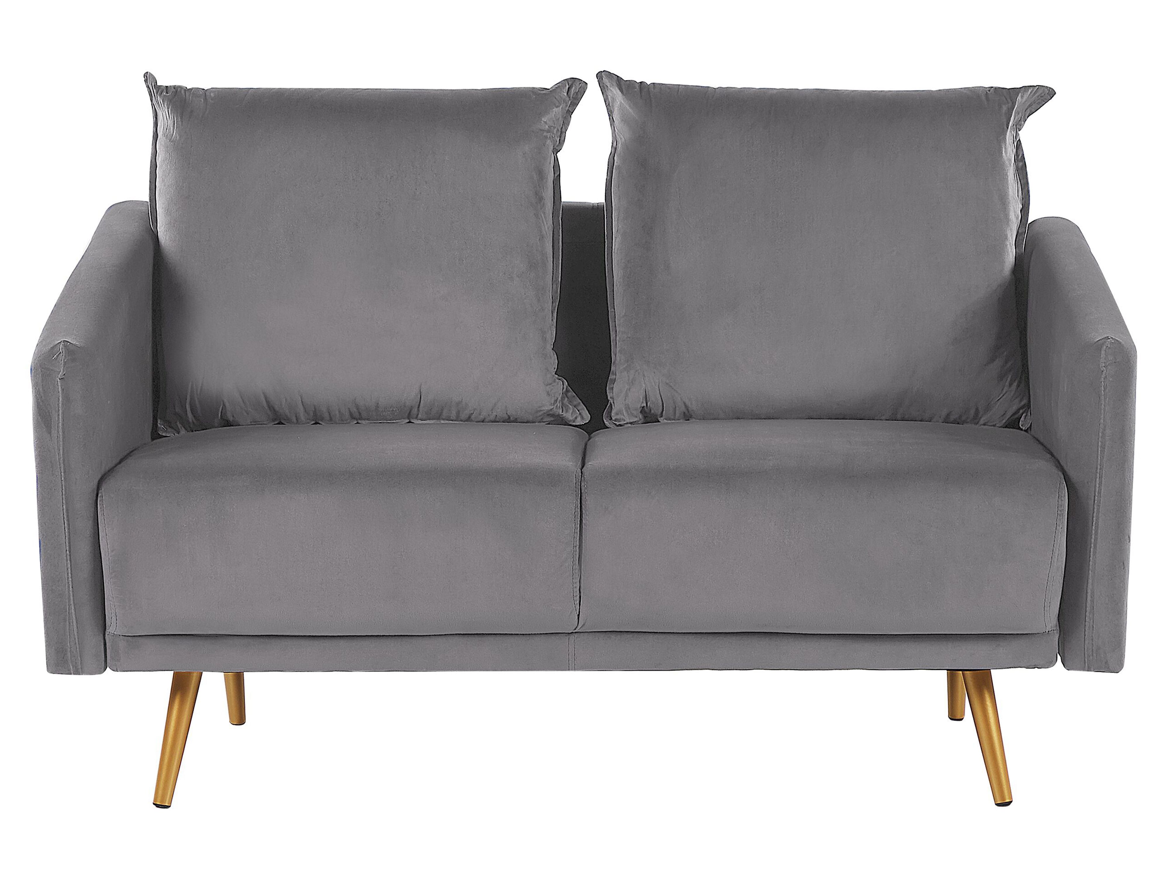 Sofa 2 Seater MAURA Velvet Grey