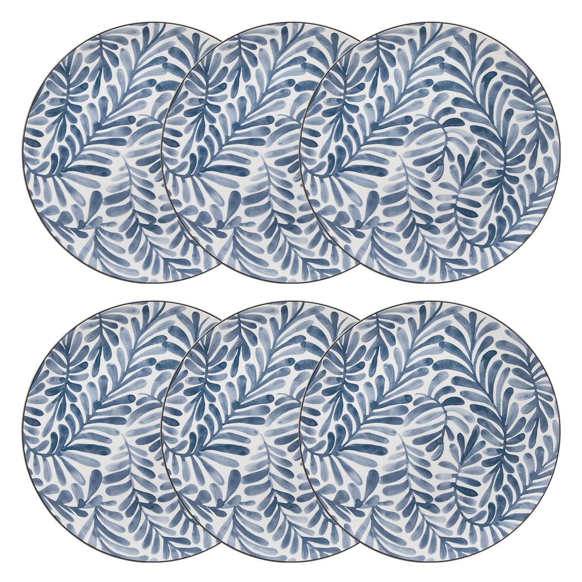 Set of 6 dinner plates "Umami" Porcelain, D.26.5 cm
