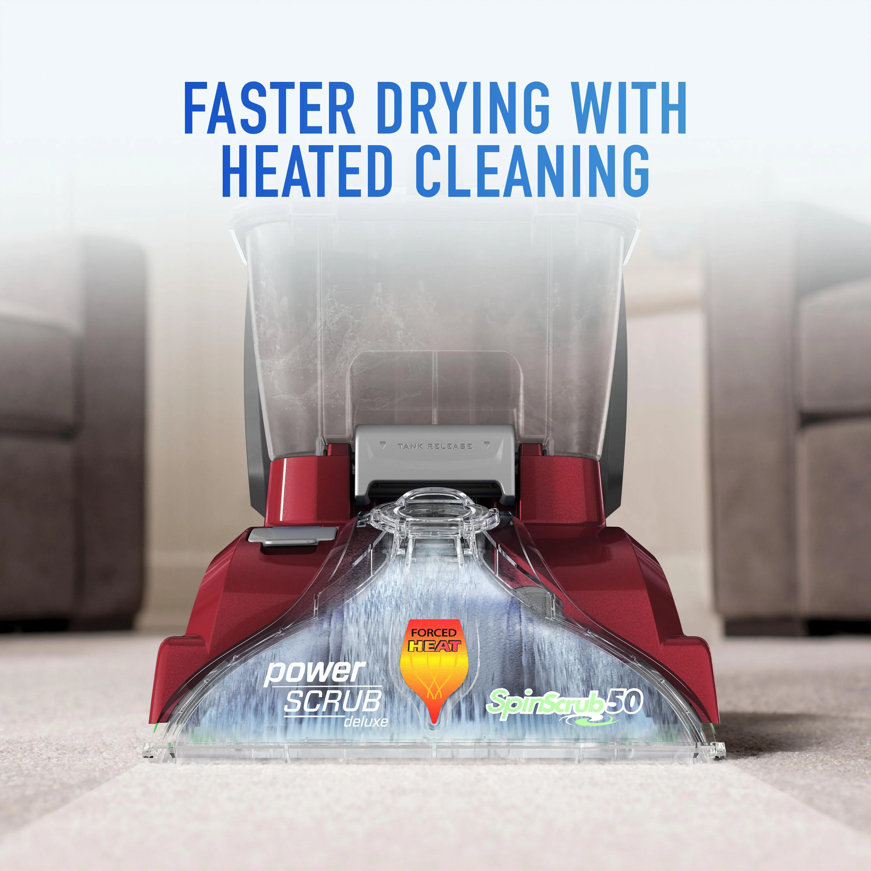 Hoover PowerScrub Deluxe Upright Carpet Cleaner Machine, FH50150V - Image 4
