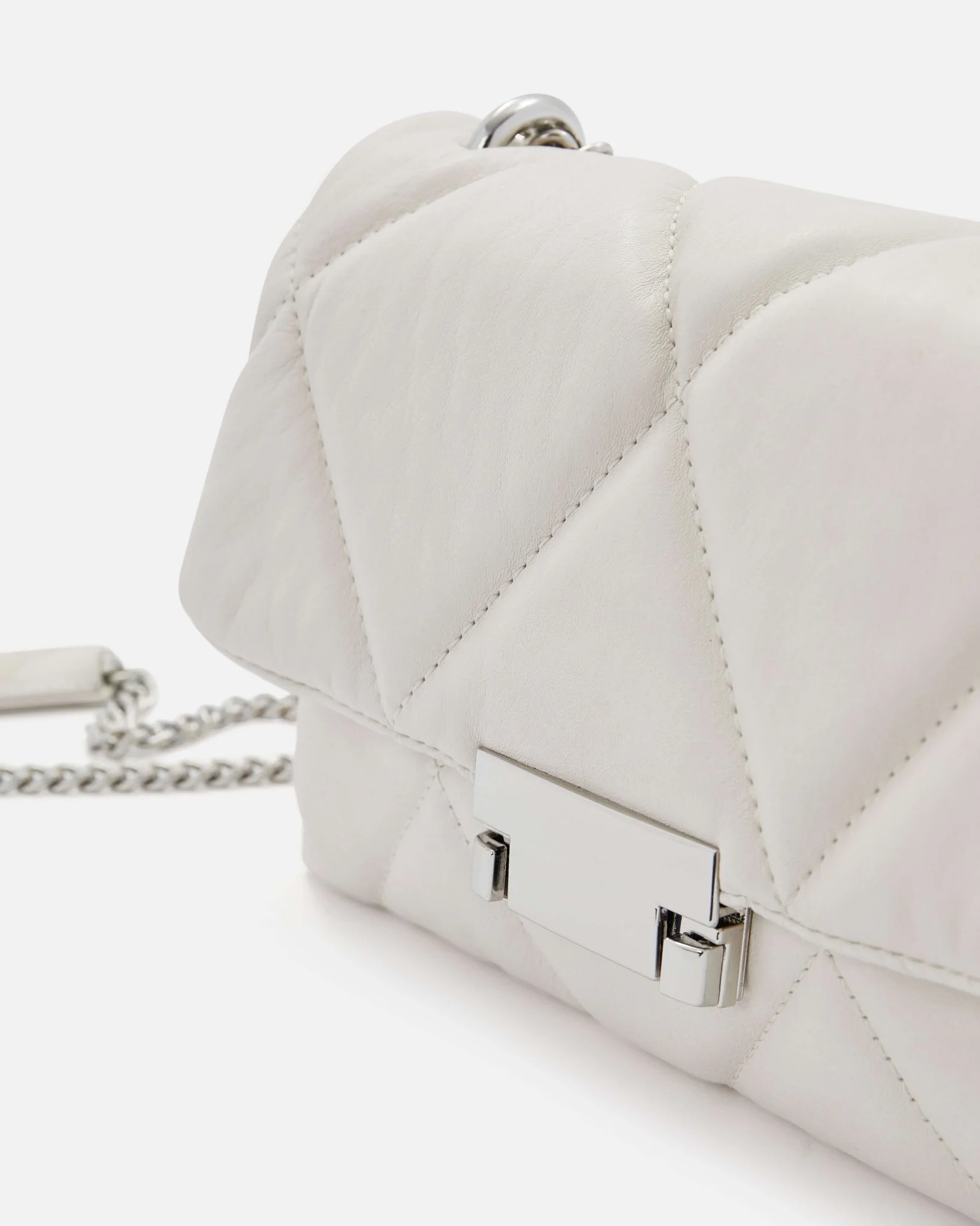 SAC CHAINE FERNANDINA BLANC - Sac chaîne blanc en cuir