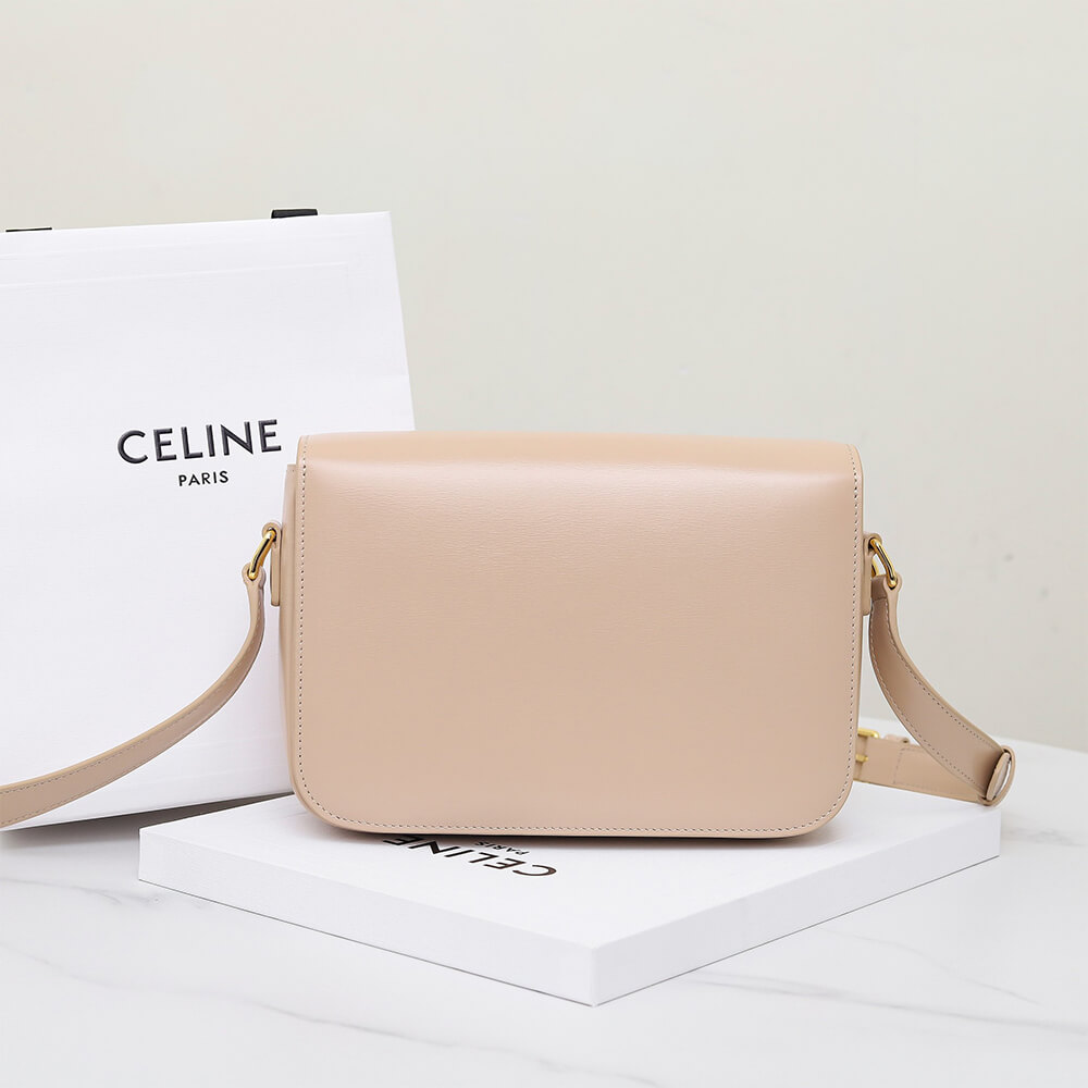 CELINE CLASSIQUE TRIOMPHE BAG in shiny calfskin(HIGH-END GRADE)1:1High-quality replica