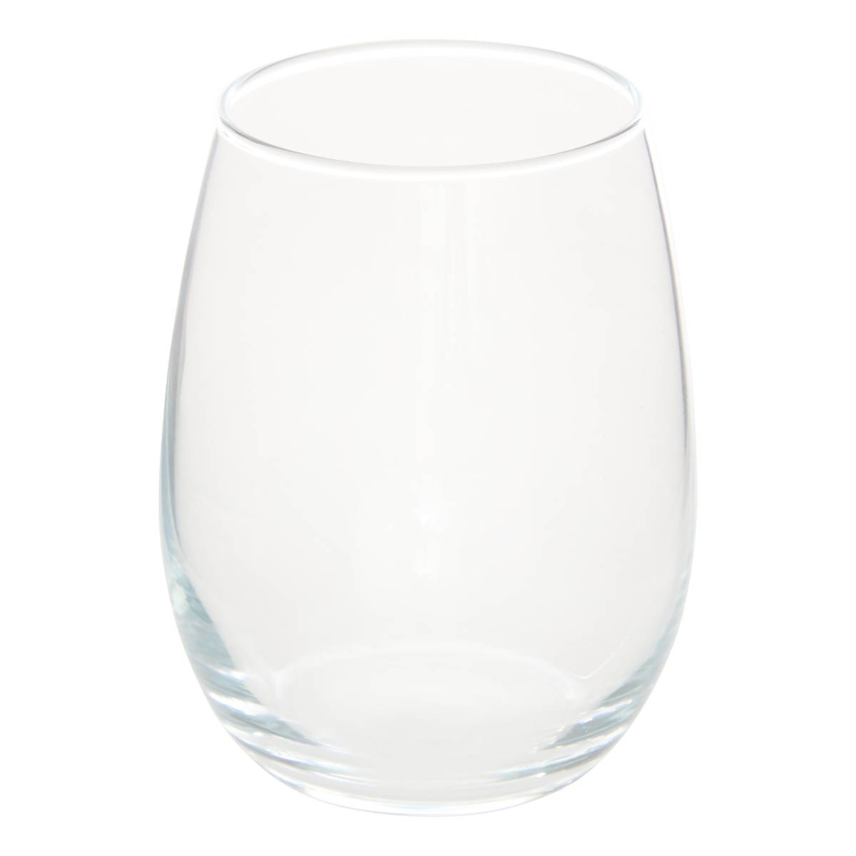 Set of 6 low tumblers "Nic'Eau" Glass, 440 ml, Transparent