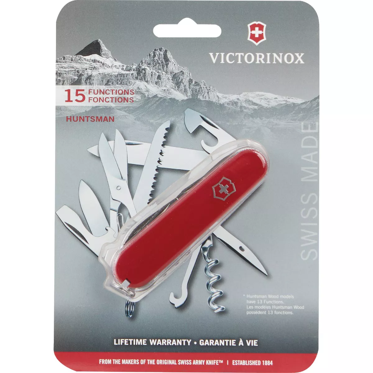 Victorinox Huntsman 15-Function 3-1/2 In. Red Swiss Army Knife