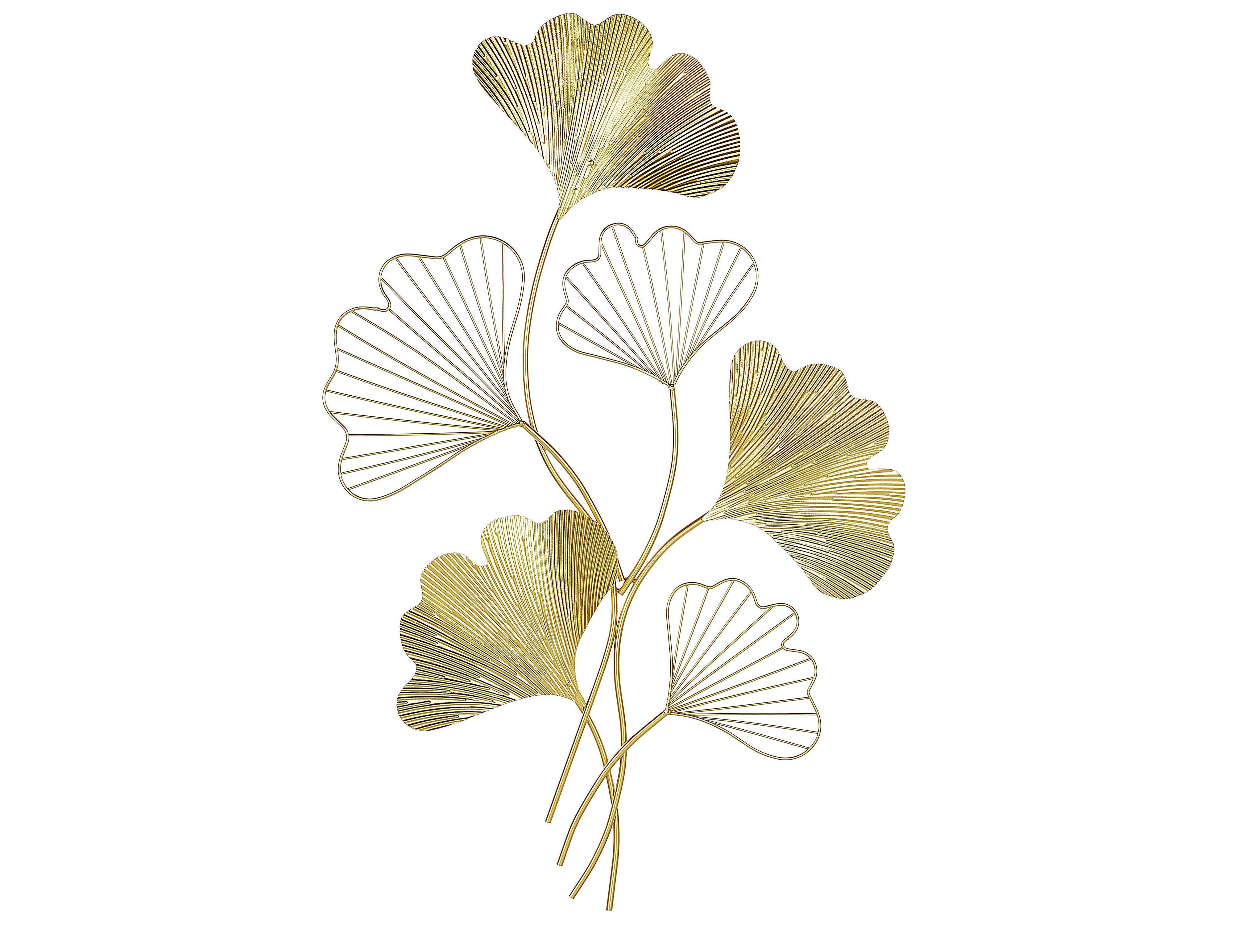 Wall Decor Flower INDIUM Metal 79 cm Gold