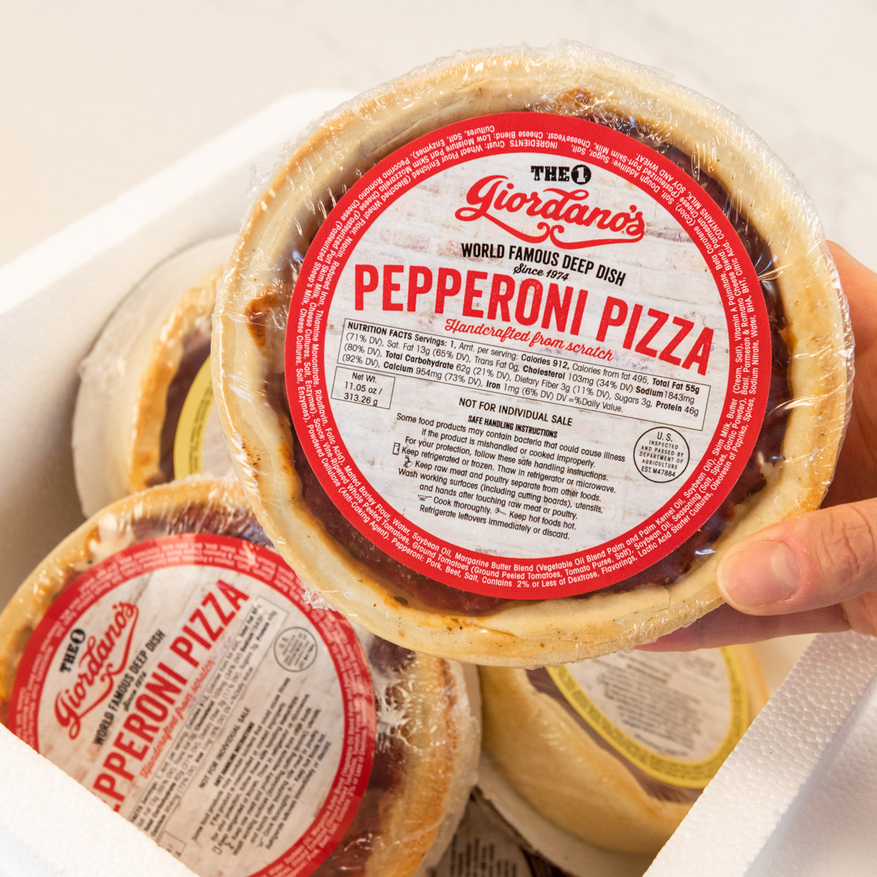 Giordano's Chicago Frozen Single-Serve Deep Dish Pizza Variety, 12 Pack - Image 7
