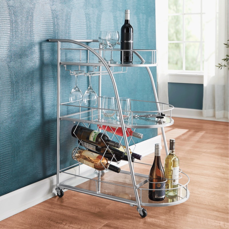 Tracey Mobile Wine Rack - MIDNIGHT VELVET CATALOG