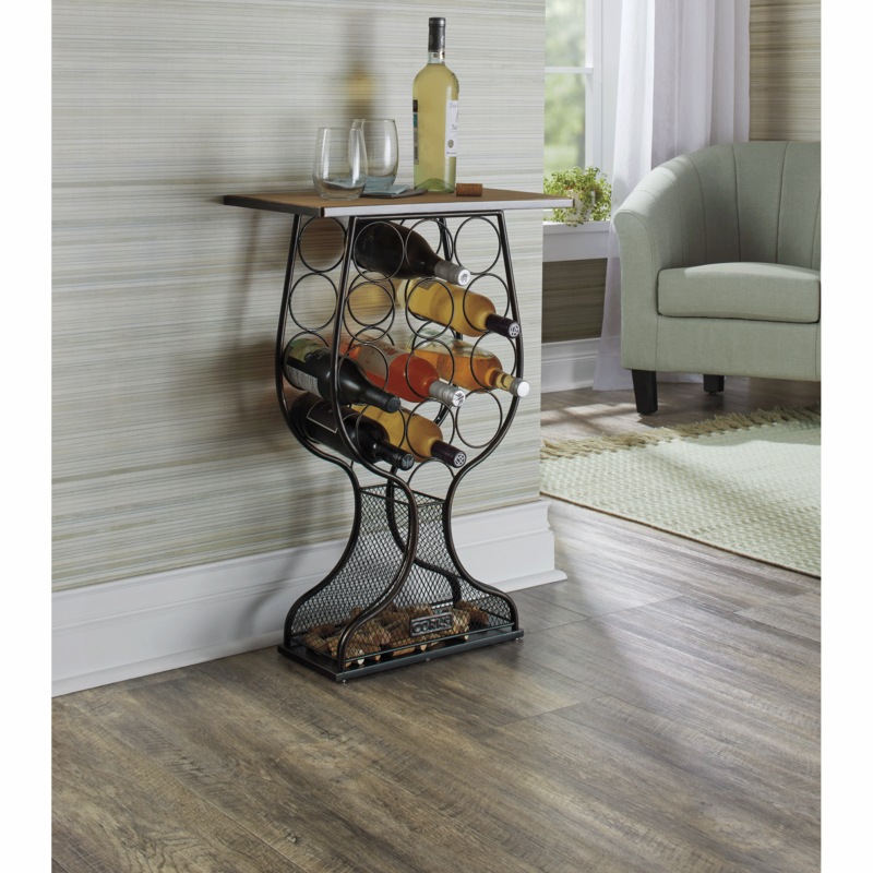 Cork & Wine Bottle Rack - MIDNIGHT VELVET CATALOG