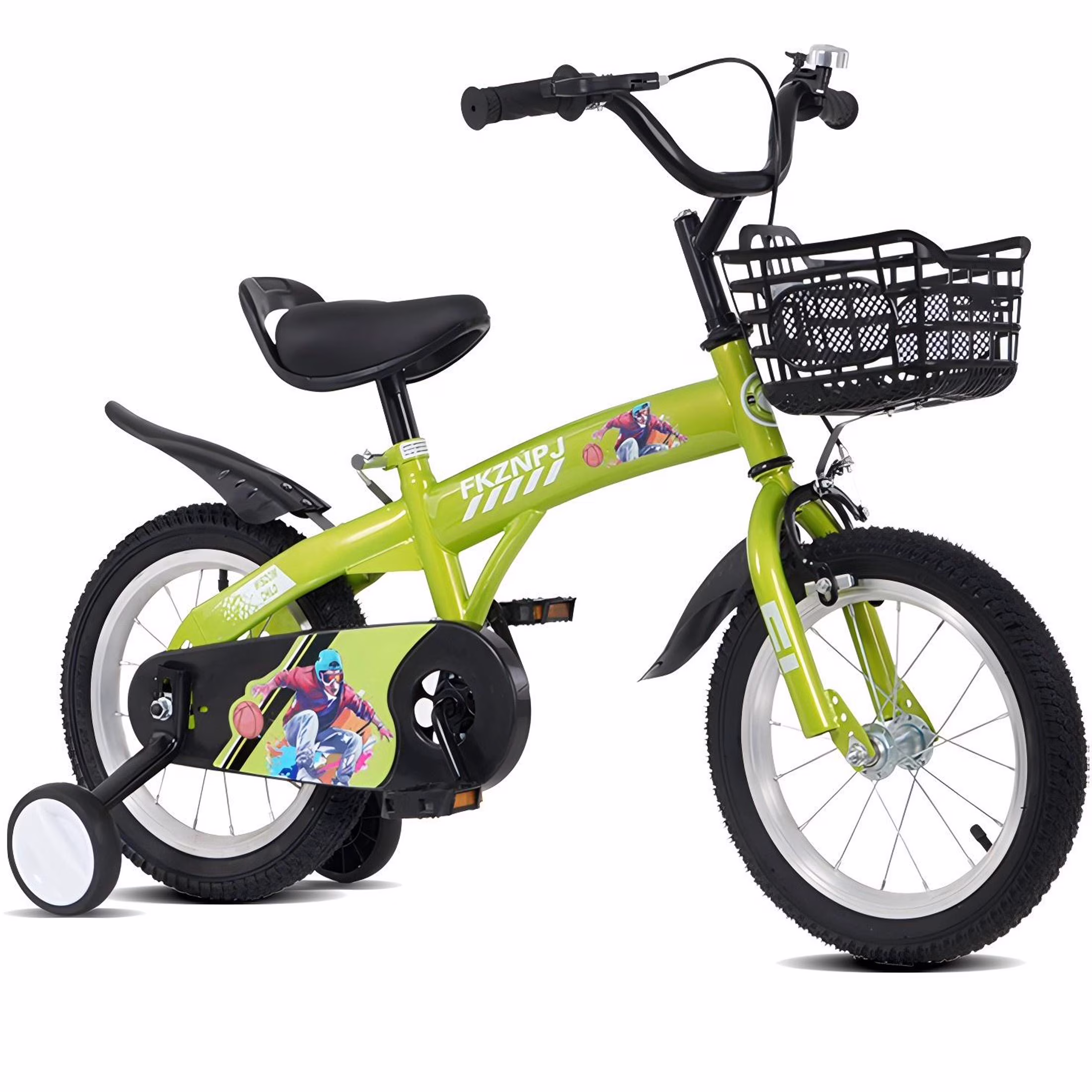 iRerts Kids Bike with Training Wheels, 16 Inch Kids Bicycle for Boys Girls Ages 4-8 Years Old, Girls Bicycles for Kids with Adjustable Seat, Fender and Varrier, Pink - Image 5