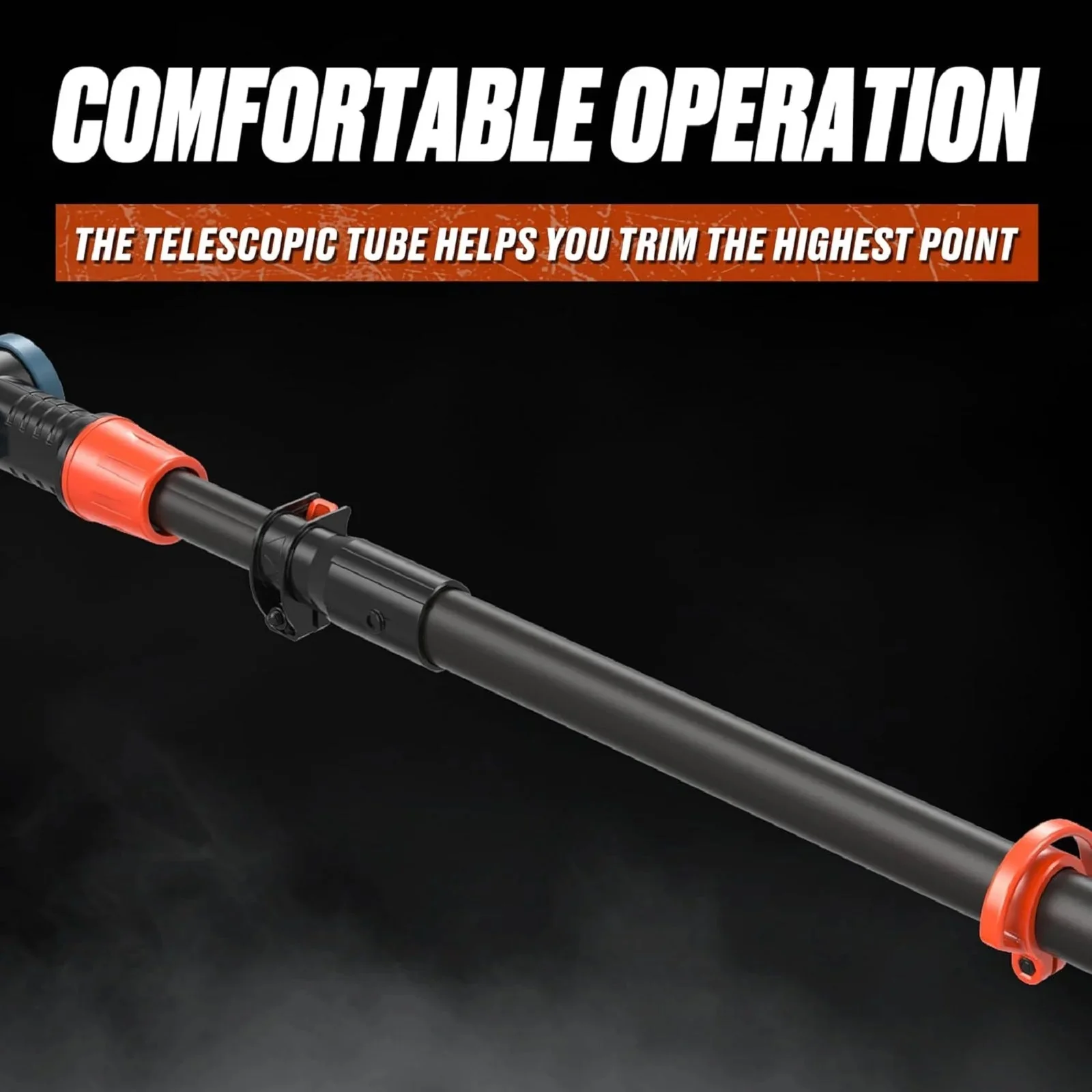 SENIX Cordless Pole Hedge Trimmer, 20 Volt Max, 18-Inch Cutting, 21-Inch Blade - HTPX2-M - Image 6 SENIX Cordless Pole Hedge Trimmer, 20 Volt Max, 18-Inch Cutting, 21-Inch Blade - HTPX2-M - Image 6