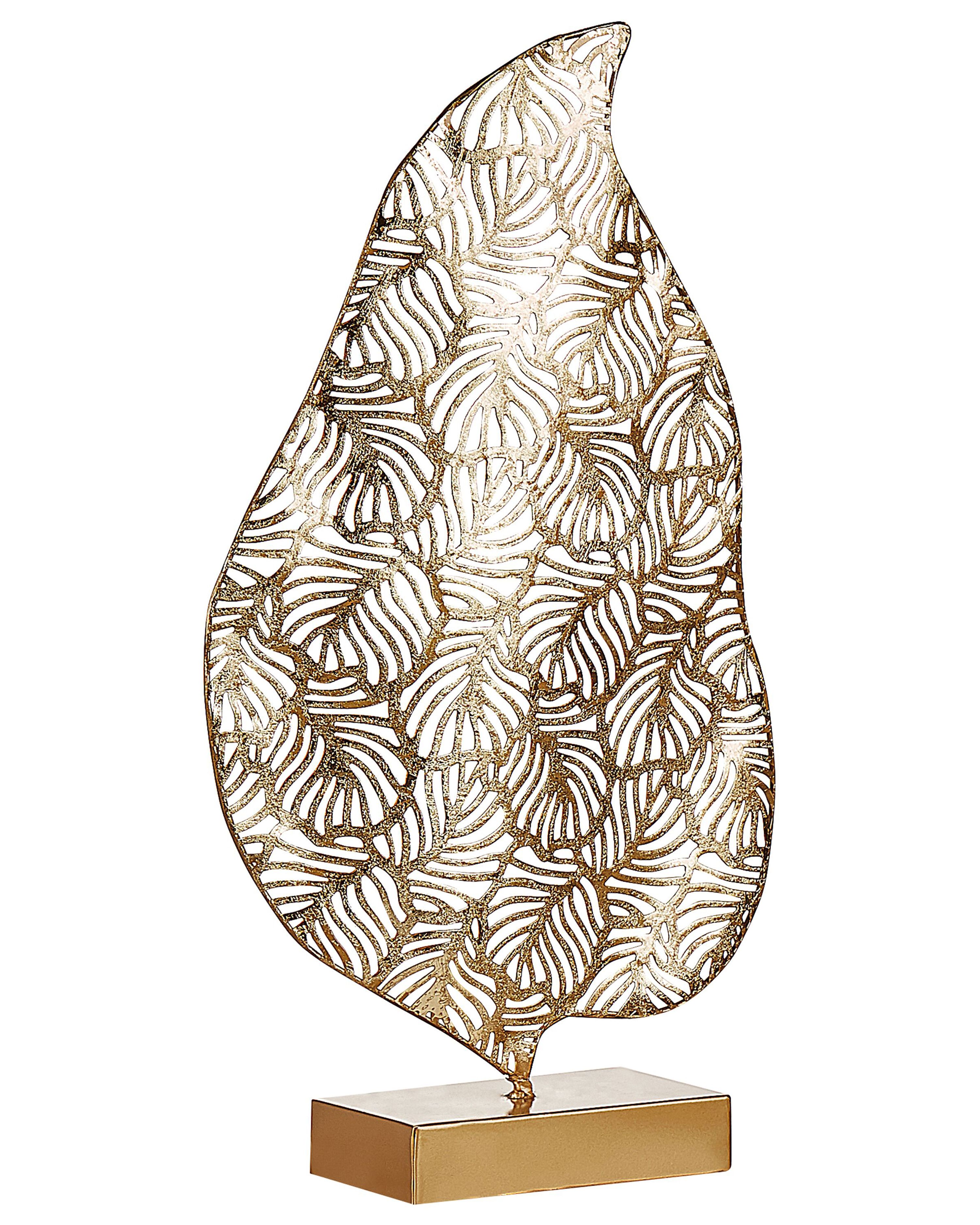 Figurine Leaf LITHIUM Metal Gold