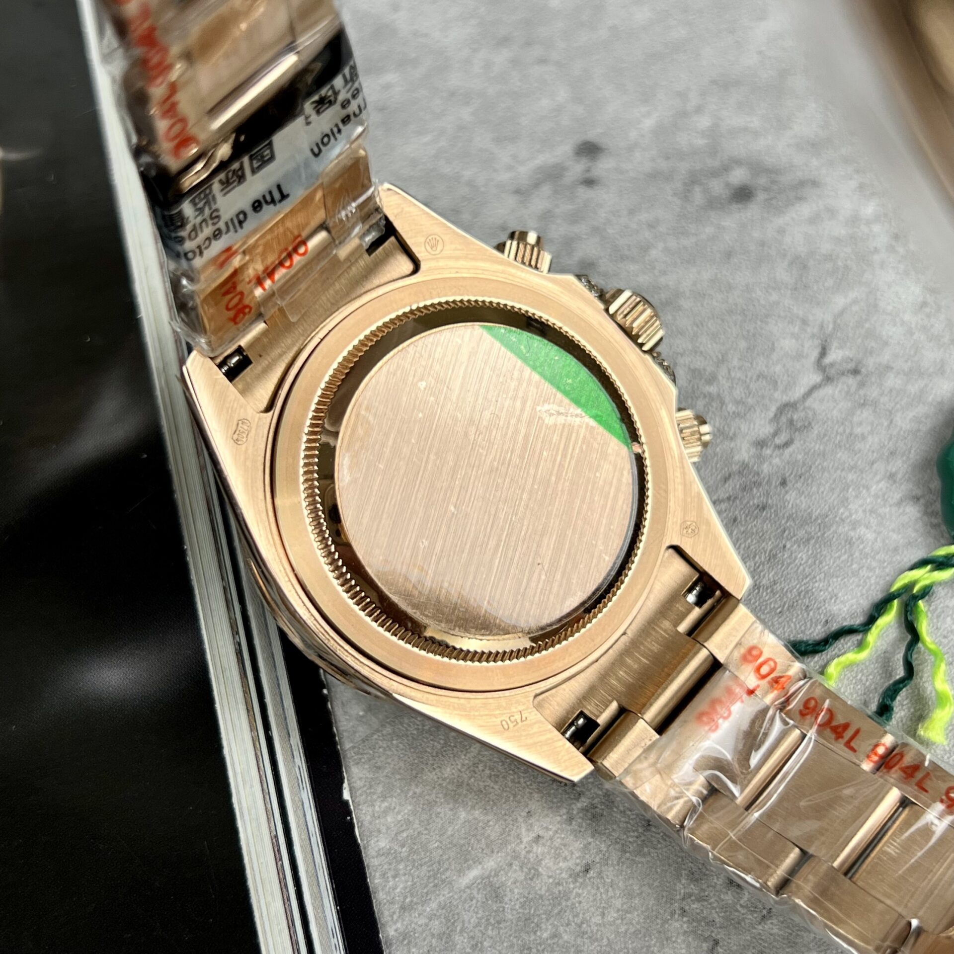 Rolex Replica 11 Watch Daytona Rainbow Rose Gold Plated  40mm - Elite Watch Atelier