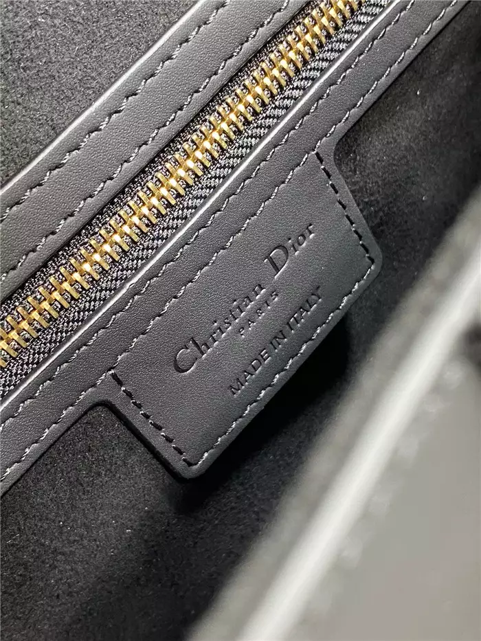 Saddle Bag with Strap Black Ultramatte Calfskin1:1High-quality replica