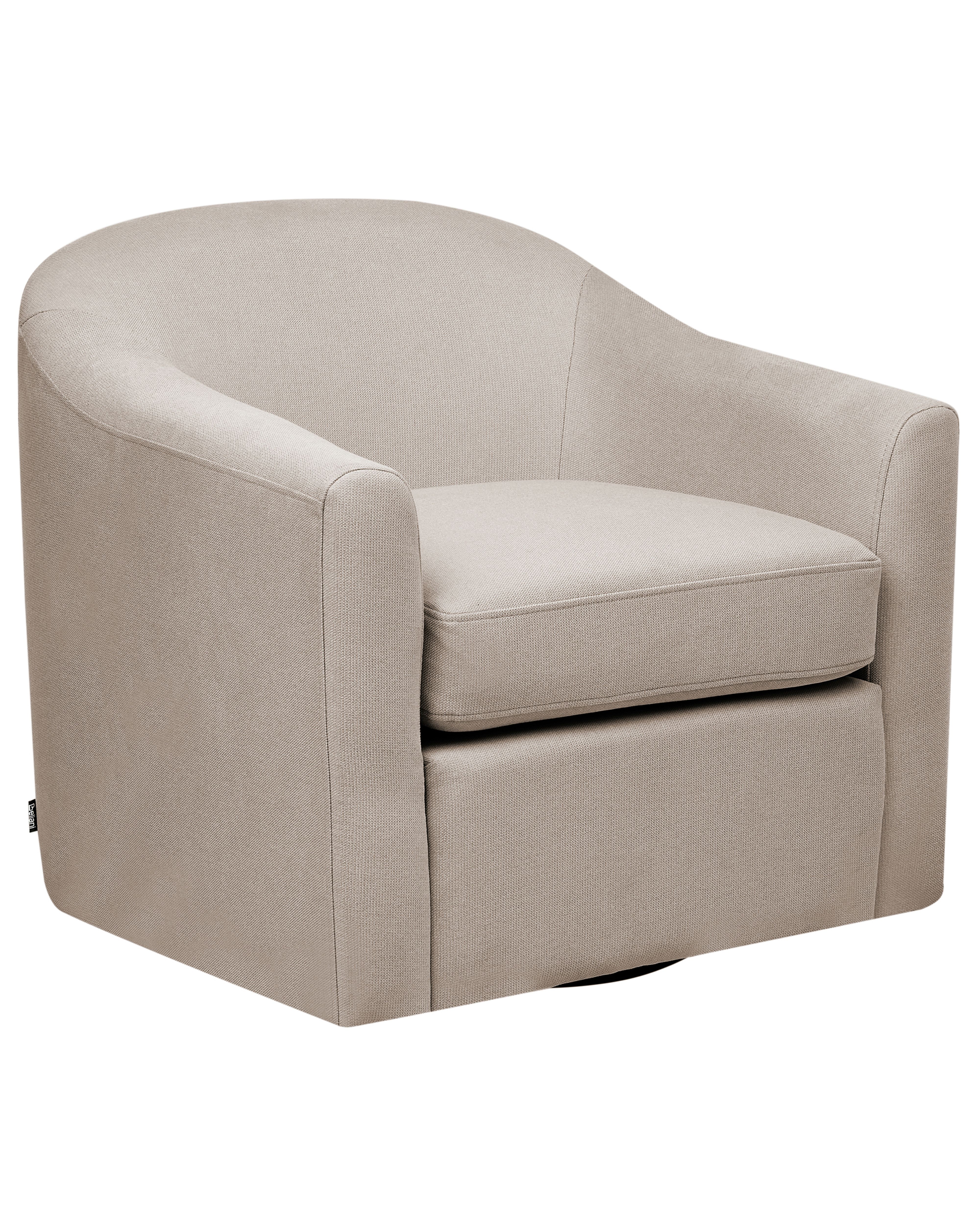 Swivel Armchair MAGNOR Fabric Taupe
