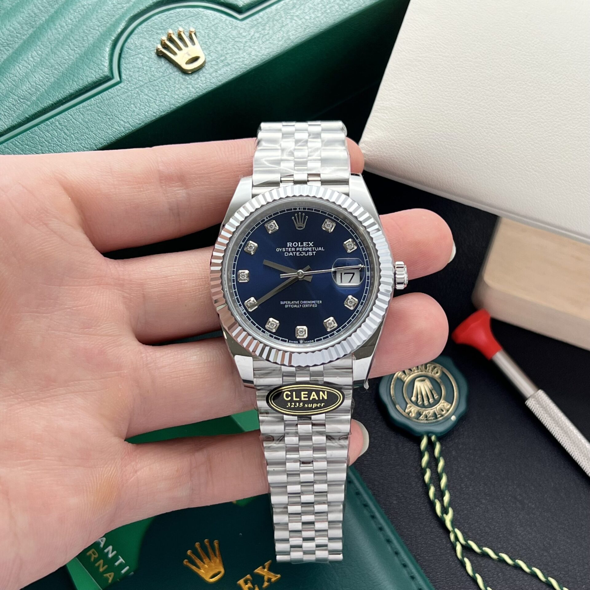 Rolex Replica Watch Datejust 126334 Blue Dial Clean Factory 41mm - Elite Watch Atelier