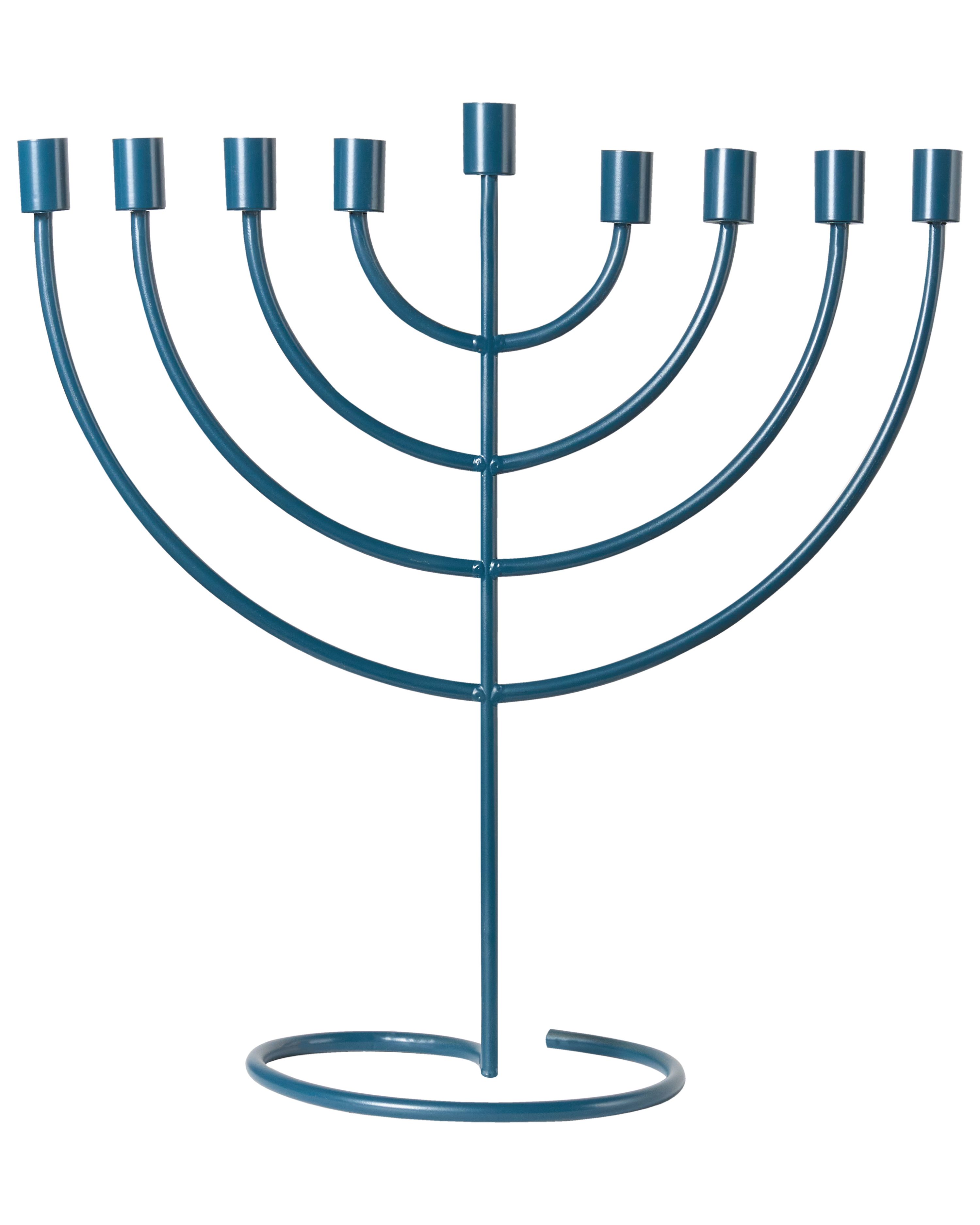 Candle Holder AMORA Metal 50 cm Blue