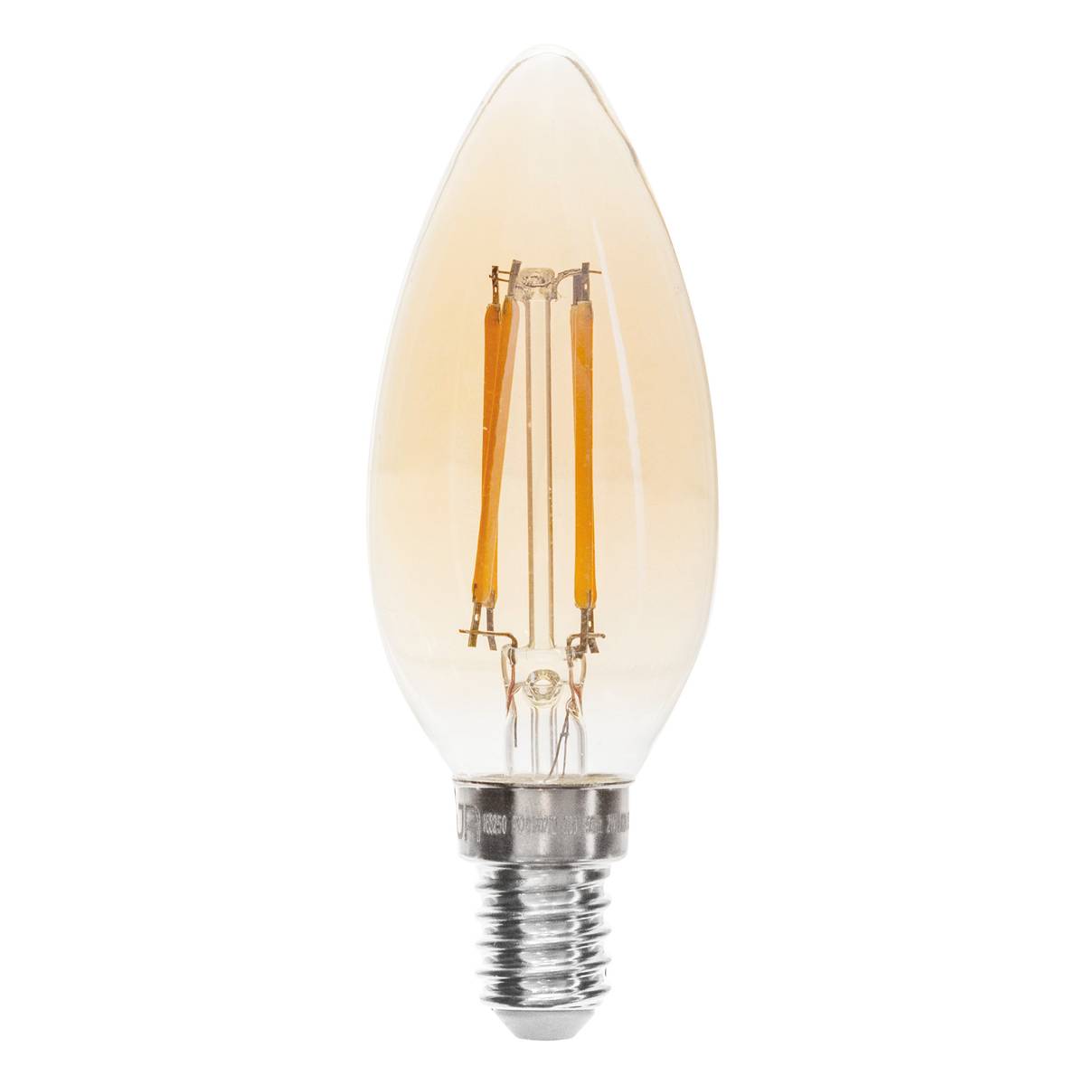 LED bulb "Flame" Amber, D.3.5 cm, E14