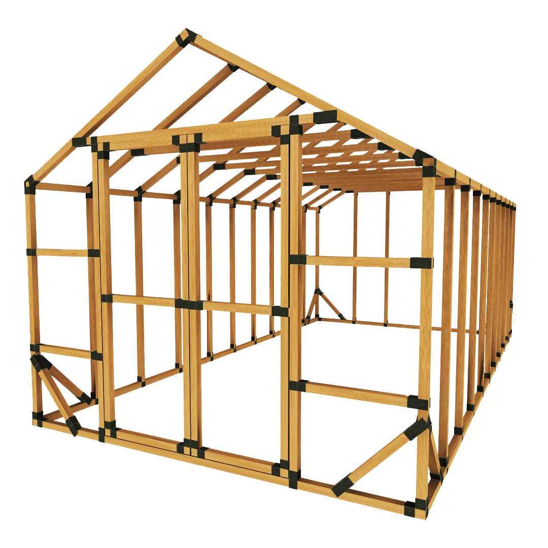 E-Z Frames DIY Greenhouse Bracket Kit, 10 ft. x 20 ft.