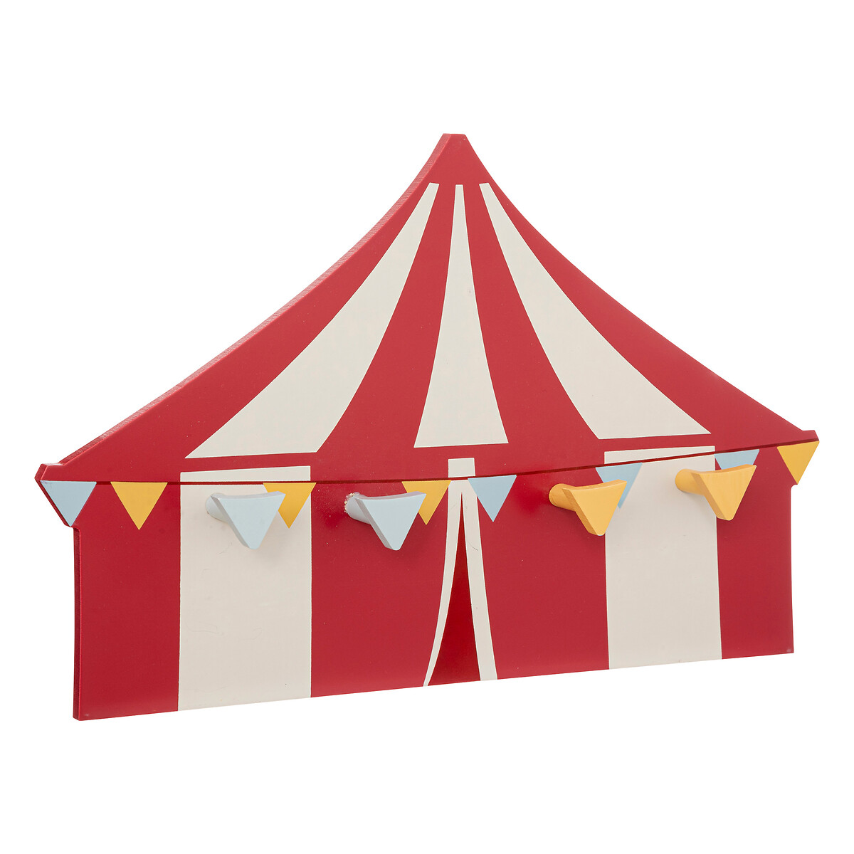 Coat hook "Circus" Wood, red, h.25 cm