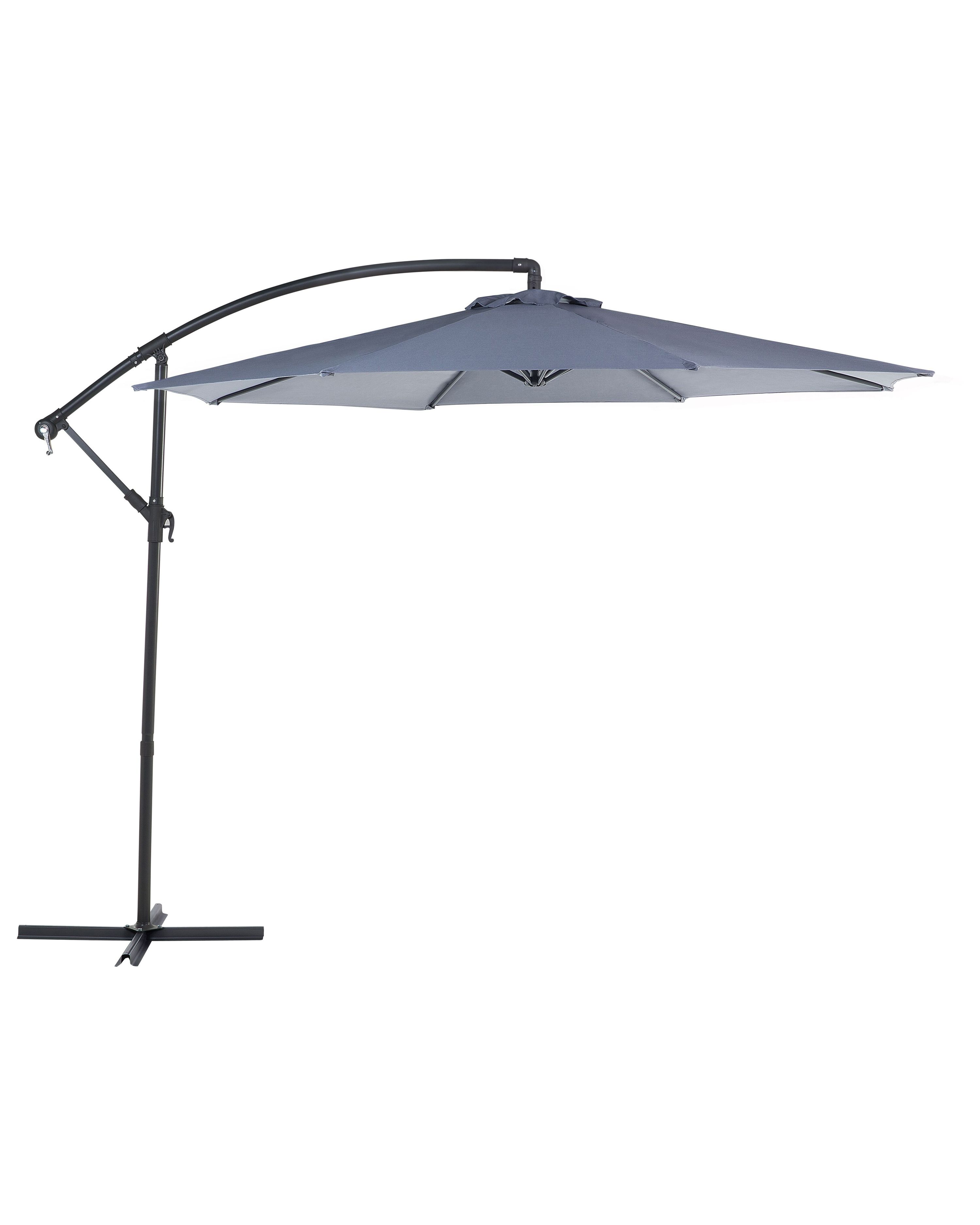 Cantilever Parasol 300 cm RAVENNA Dark Grey