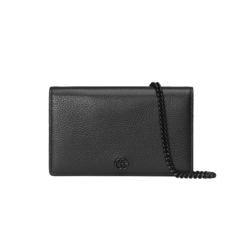 Replica Gucci Textured Leather Gg Marmont Mini Chain Bag 4979851:1High-quality replica