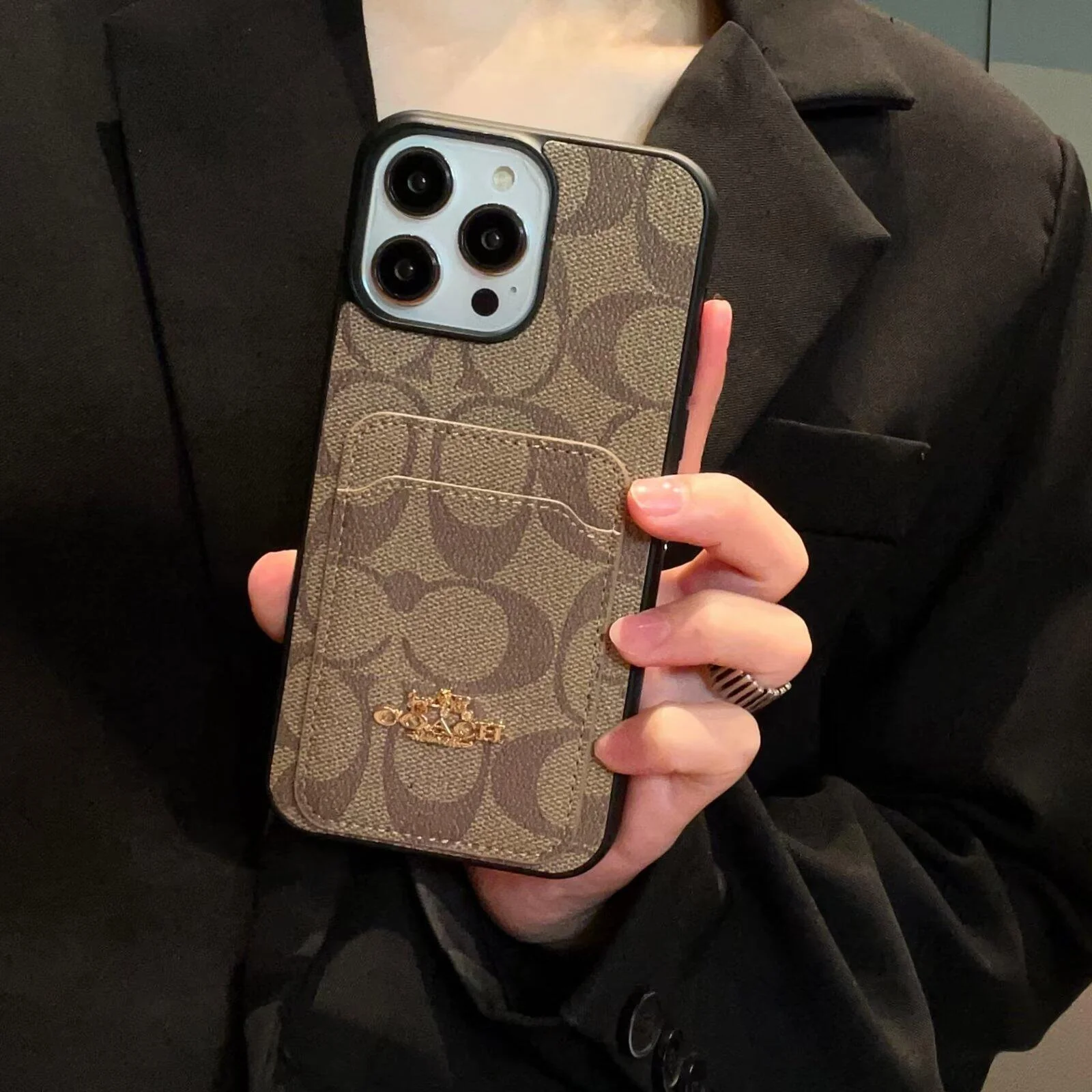 Coa Card Bag Leather iPhone Case - Wholesale & Influencer