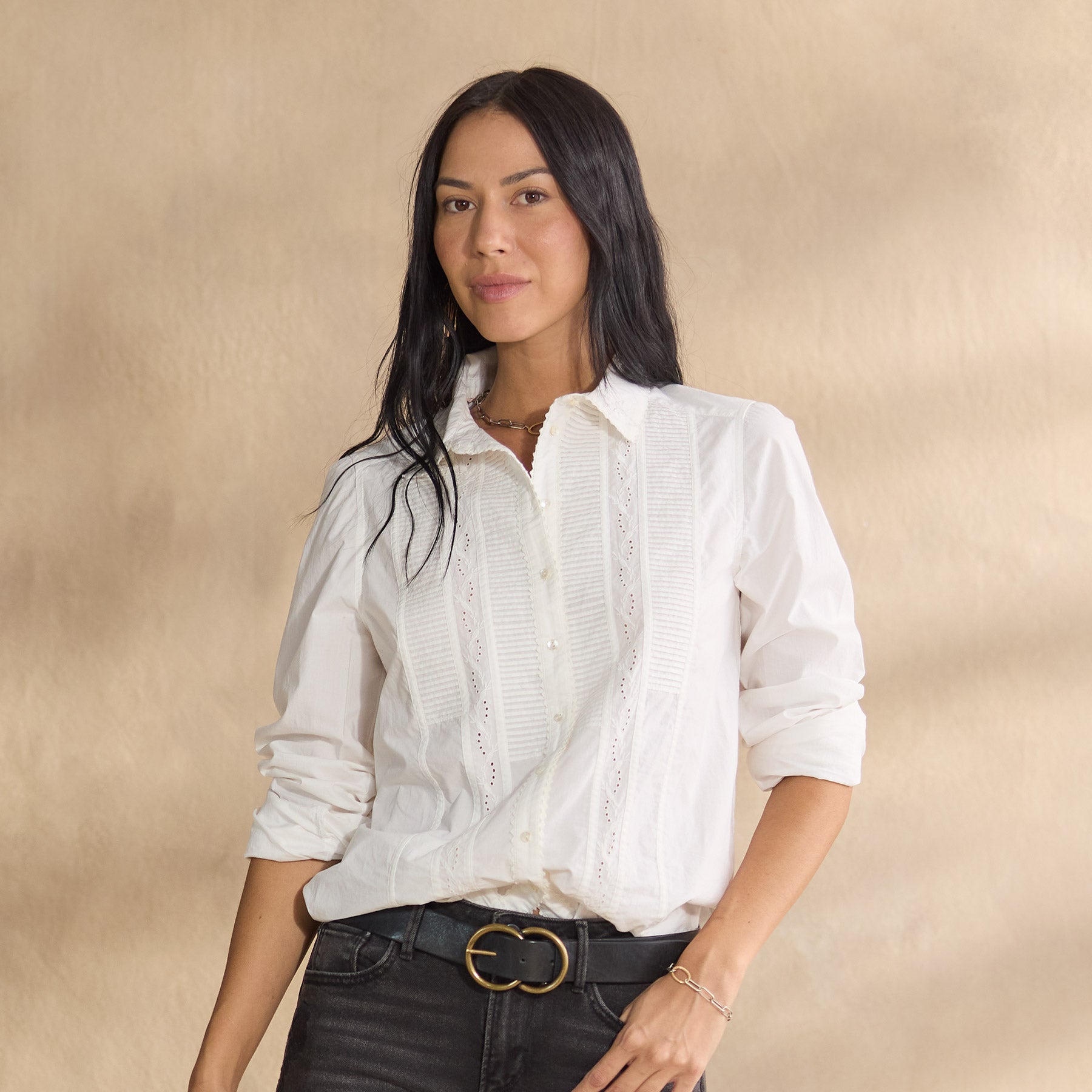 Clarice Tuxedo Shirt, Petite - Sundance Clothing