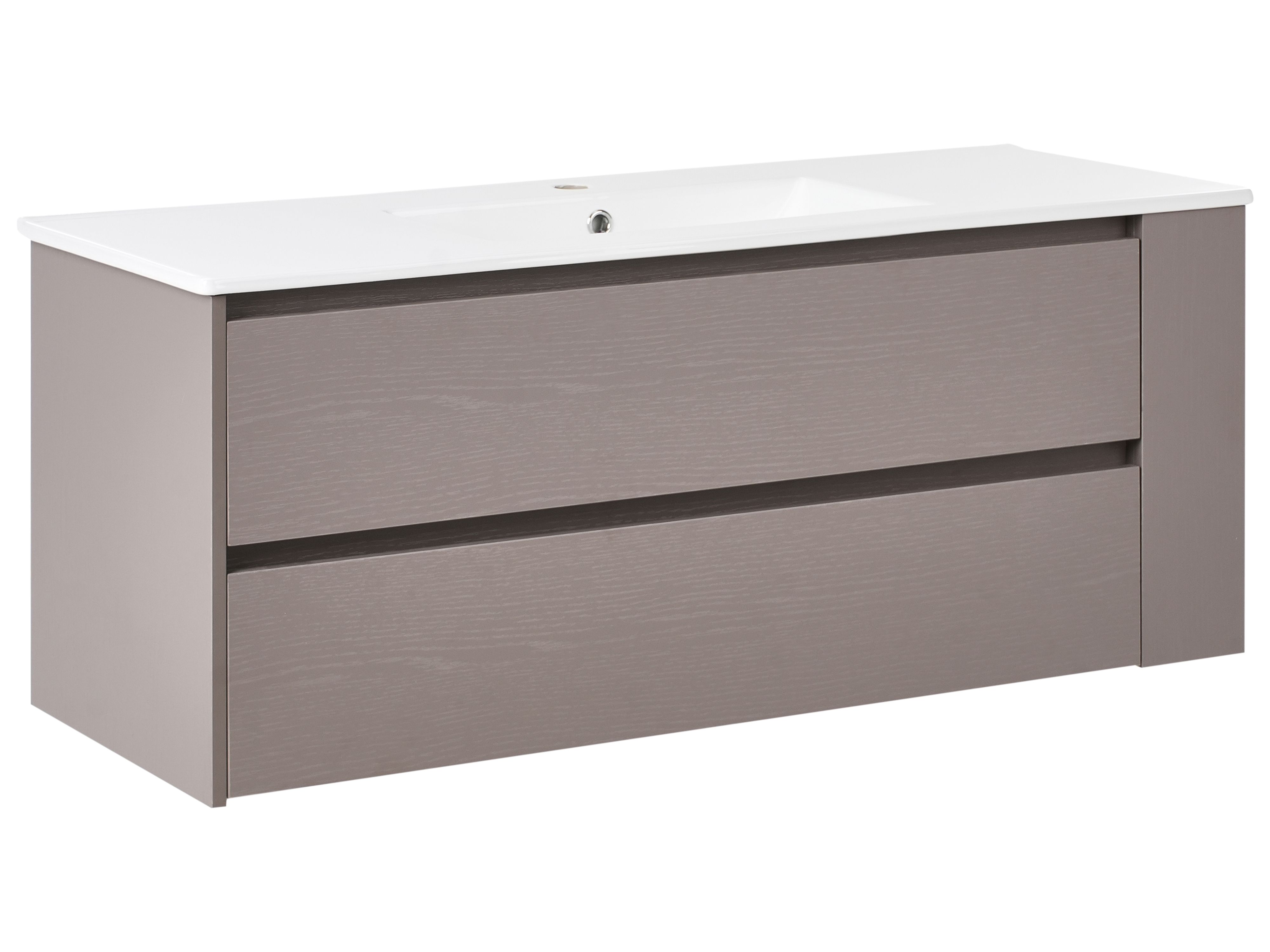 Wall Mounted Vanity Unit with Basin MANCORA Taupe