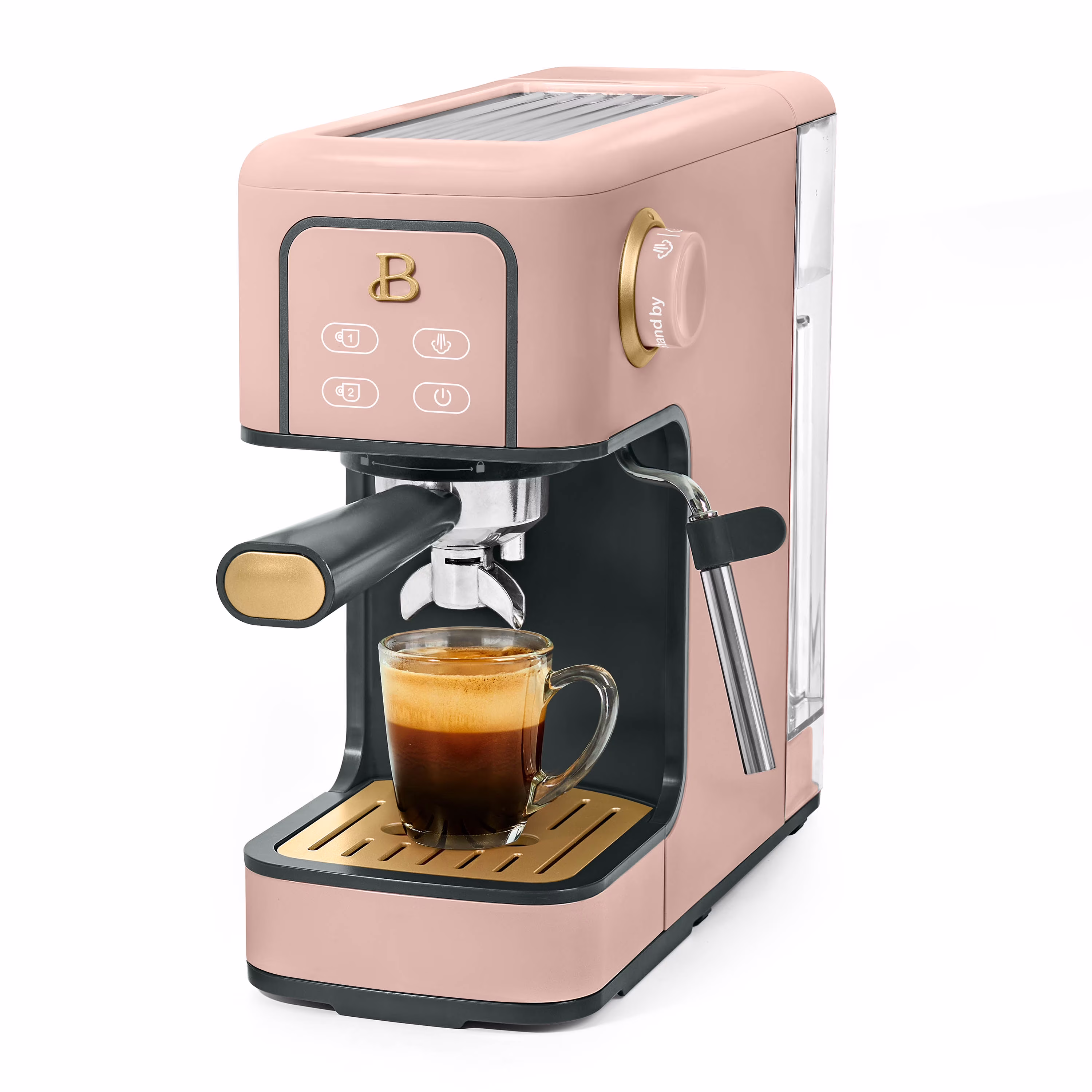 Beautiful Slim Espresso Machine with 20-Bar Pressure, Black Sesame by Drew Barrymore - Image 3