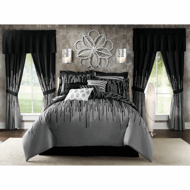 Gilda 30-Piece Complete Comforter and Curtain Set with 2 Coordinating Sheet Sets - MIDNIGHT VELVET CATALOG