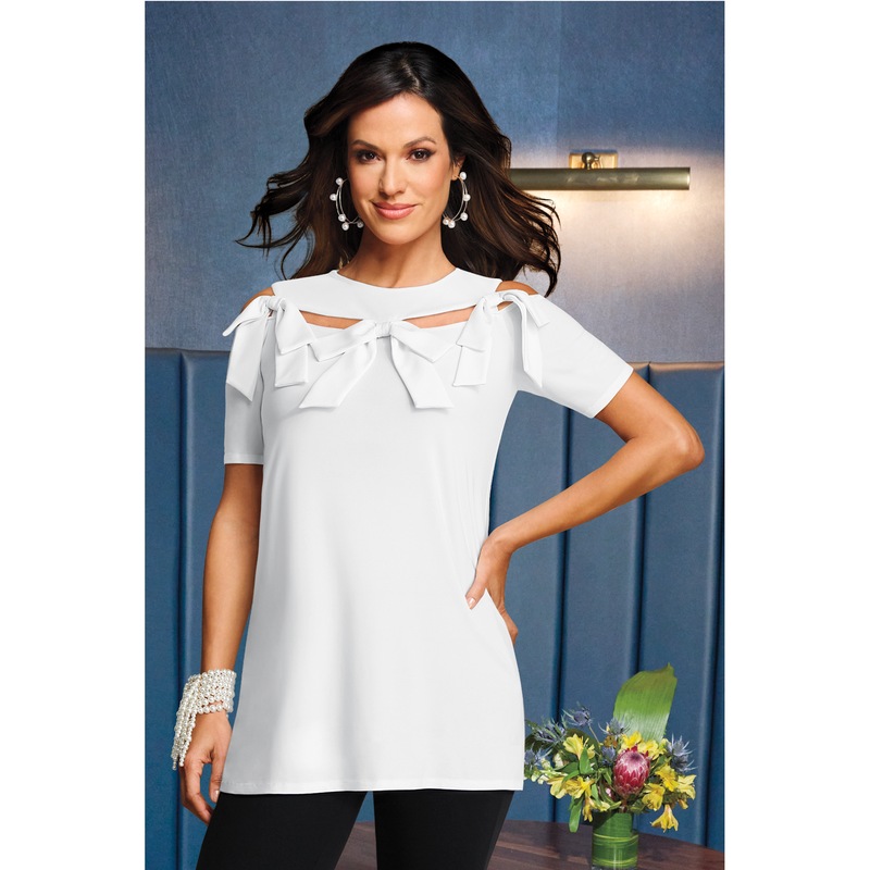 Bisha Bow Tunic - MIDNIGHT VELVET CATALOG