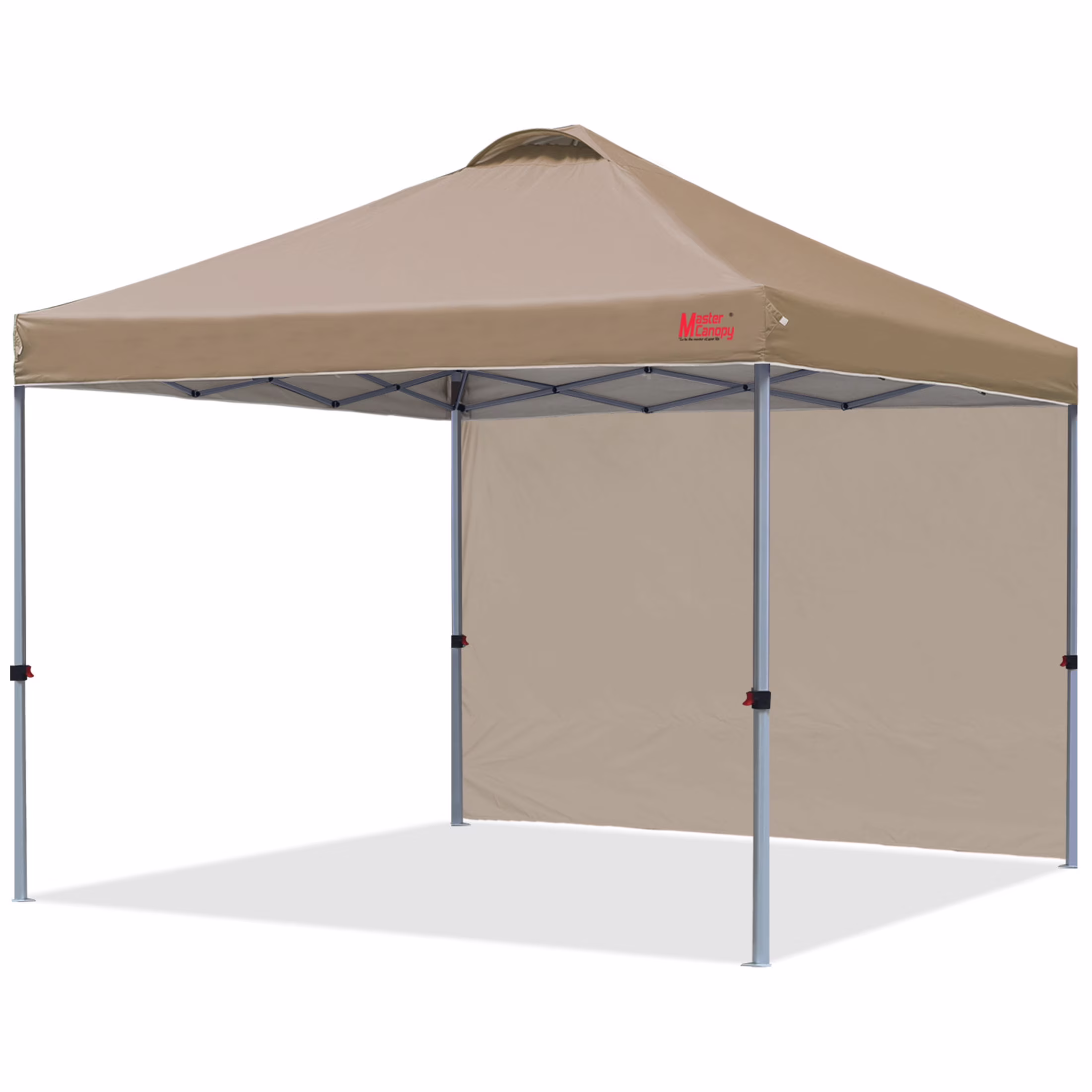MASTERCANOPY 10' x 10' Easy Pop-up Canopy Tent Outdoor Shade Shelter with 1 Sidewall, White - Image 12