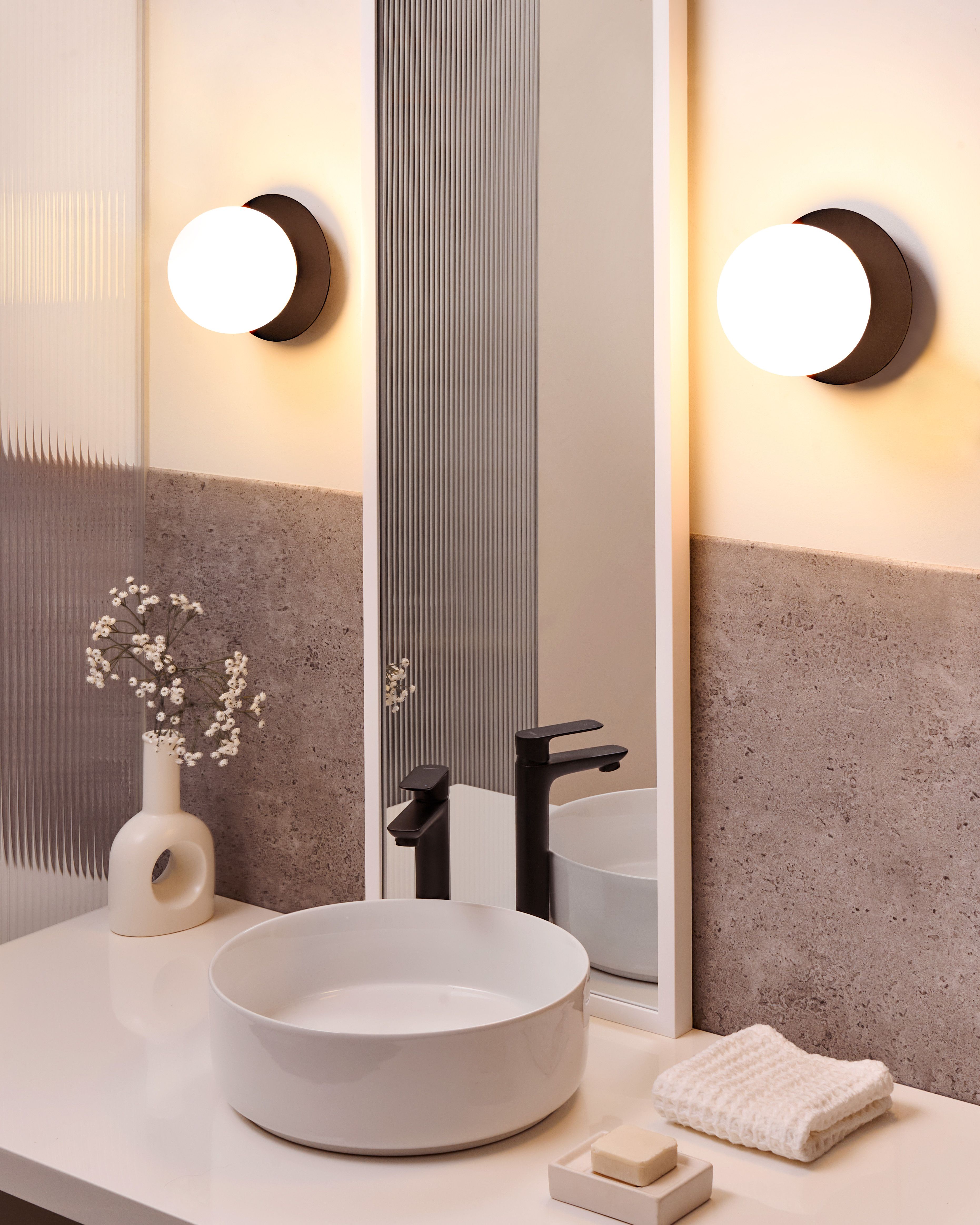 Set of 2 Wall Lamps BOUBLE Metal Black