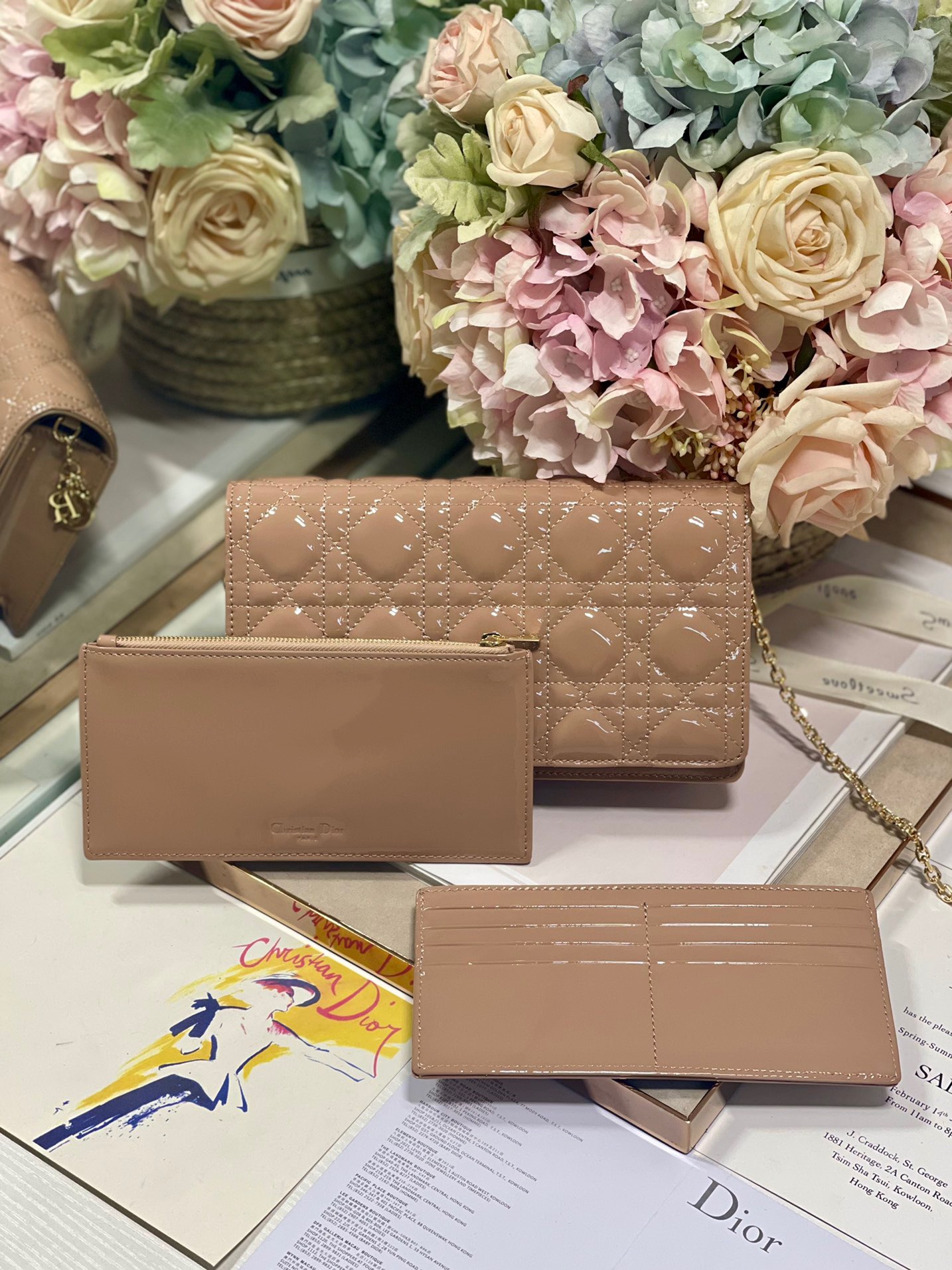 Christian Dior Lady Dior Pouch Beige, For Women, Women’s Handbags 8.5in/21.5cm CD S0204OVRB_M45M1:1High-quality replica