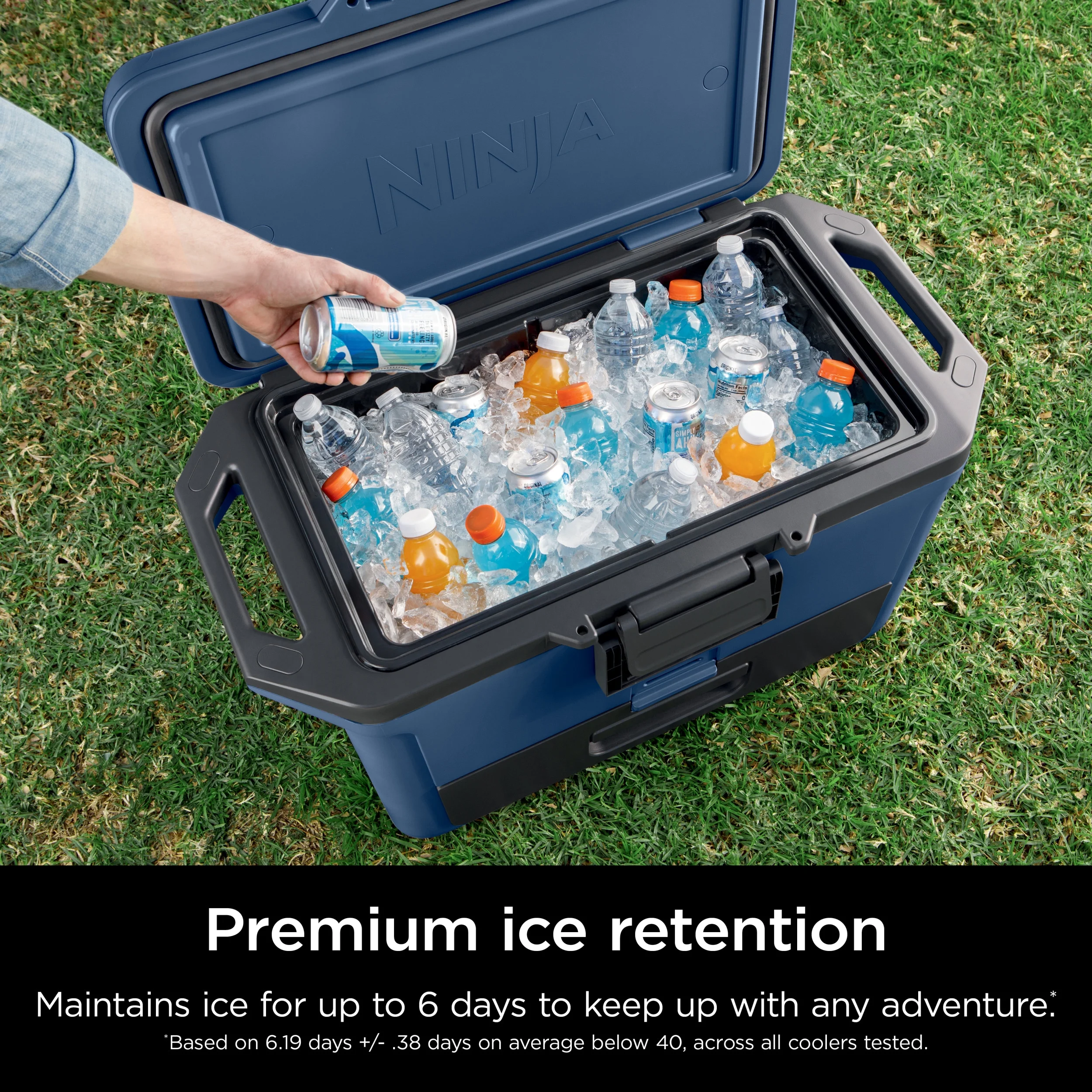 Ninja FrostVault 50qt Hard Cooler with Dry Zone, Gray, FB151GY - Image 32