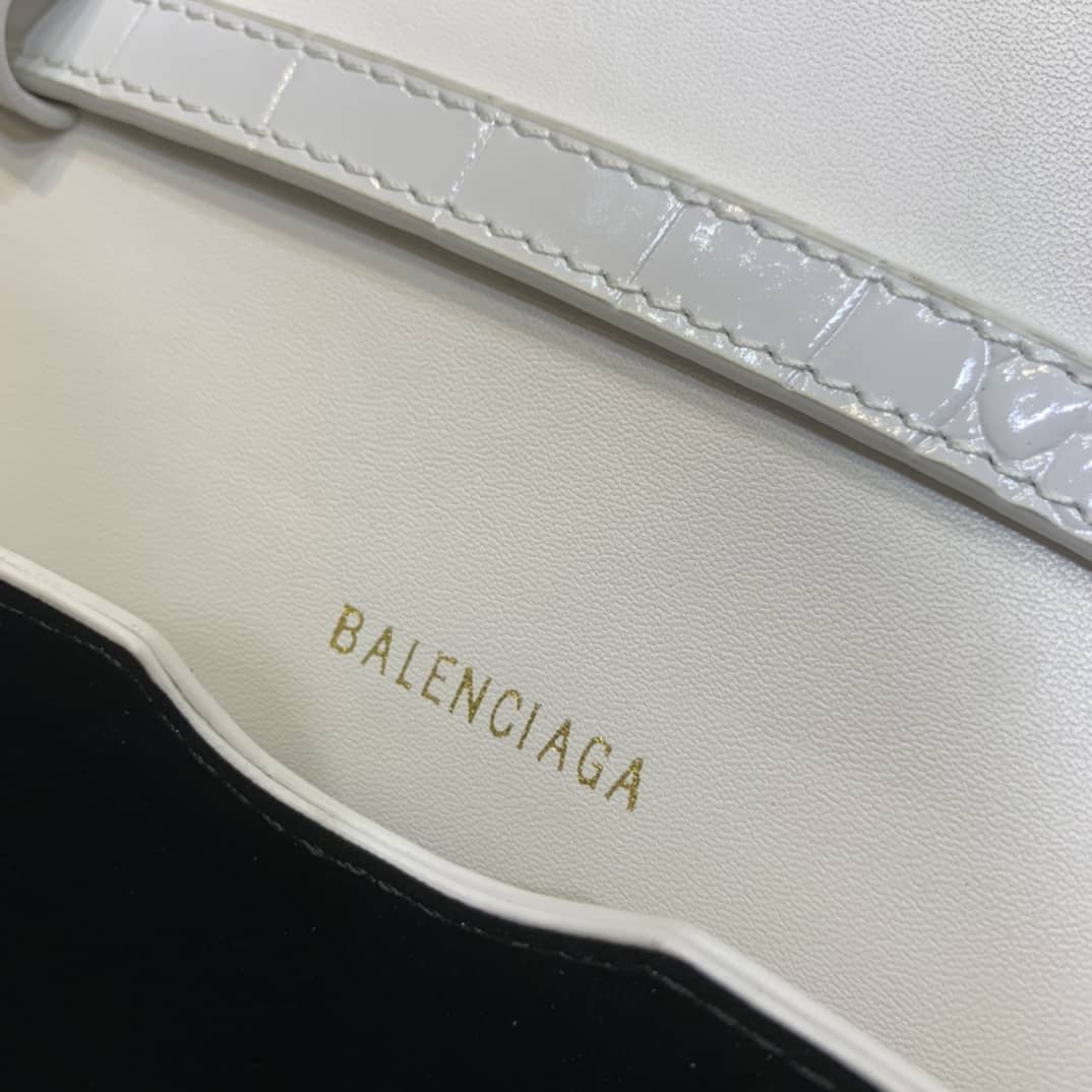 Balenciaga Crocodile Embossed Box Replica Shoulder Bag - Replicaclubs