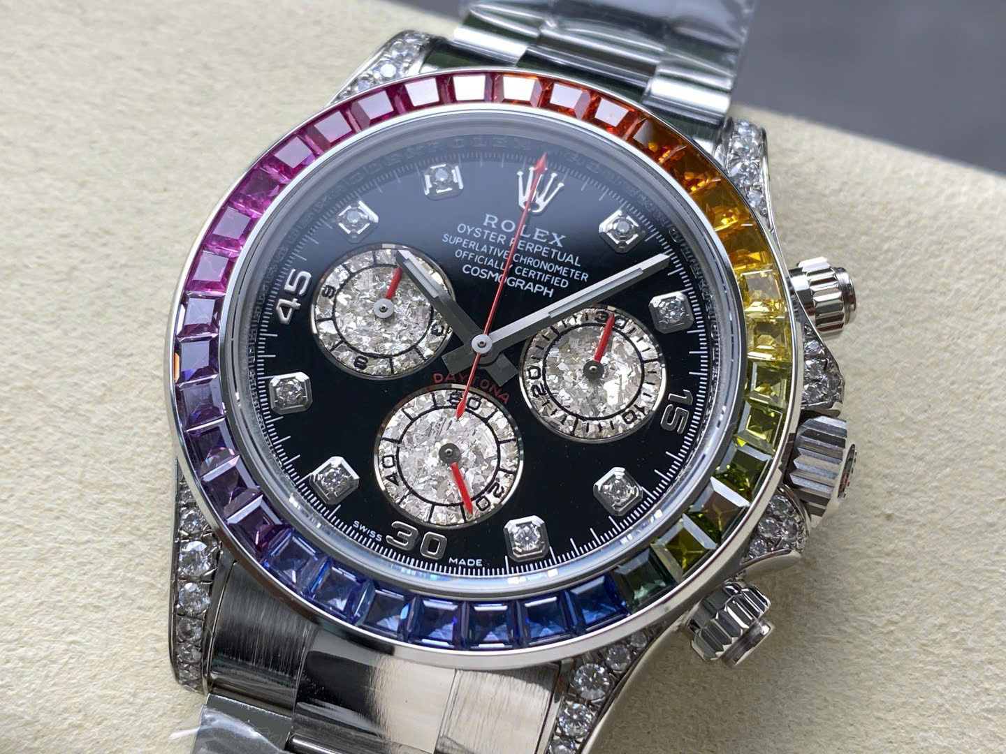 Rolex Cosmograph Rainbow Weight 220 Grams Best Replica Watches 40mm - Top club