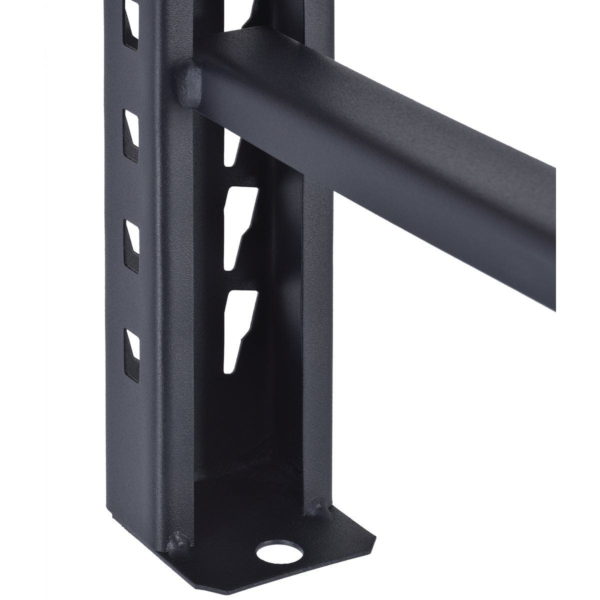 Muscle Rack 77 In. W x 24 In. D x 72 In. H In. 3-Tier Black Steel Welded Rack